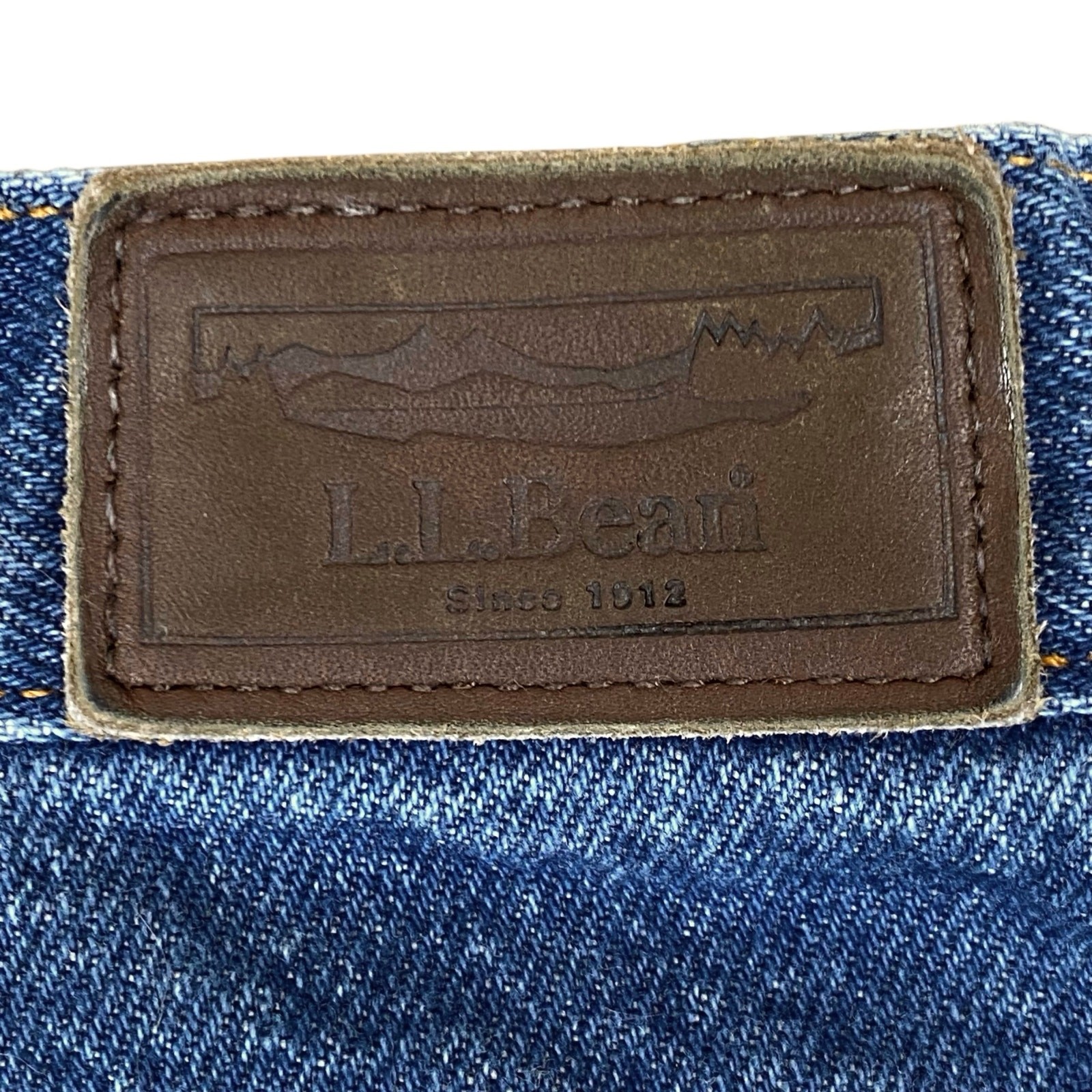 Vintage L.L. Bean Flannel Lined Jeans Size 14 Red Plaid 100% Cotton