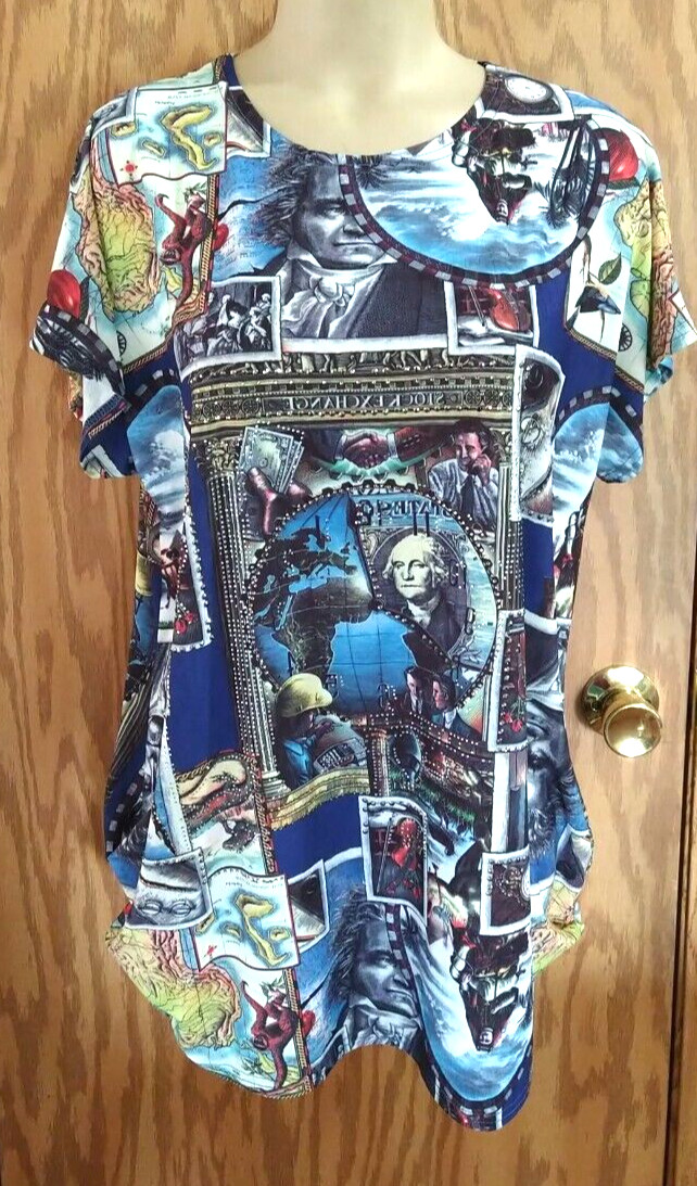 Portman Fashion Dress George Washington ny stock exchange bling sz s USA world
