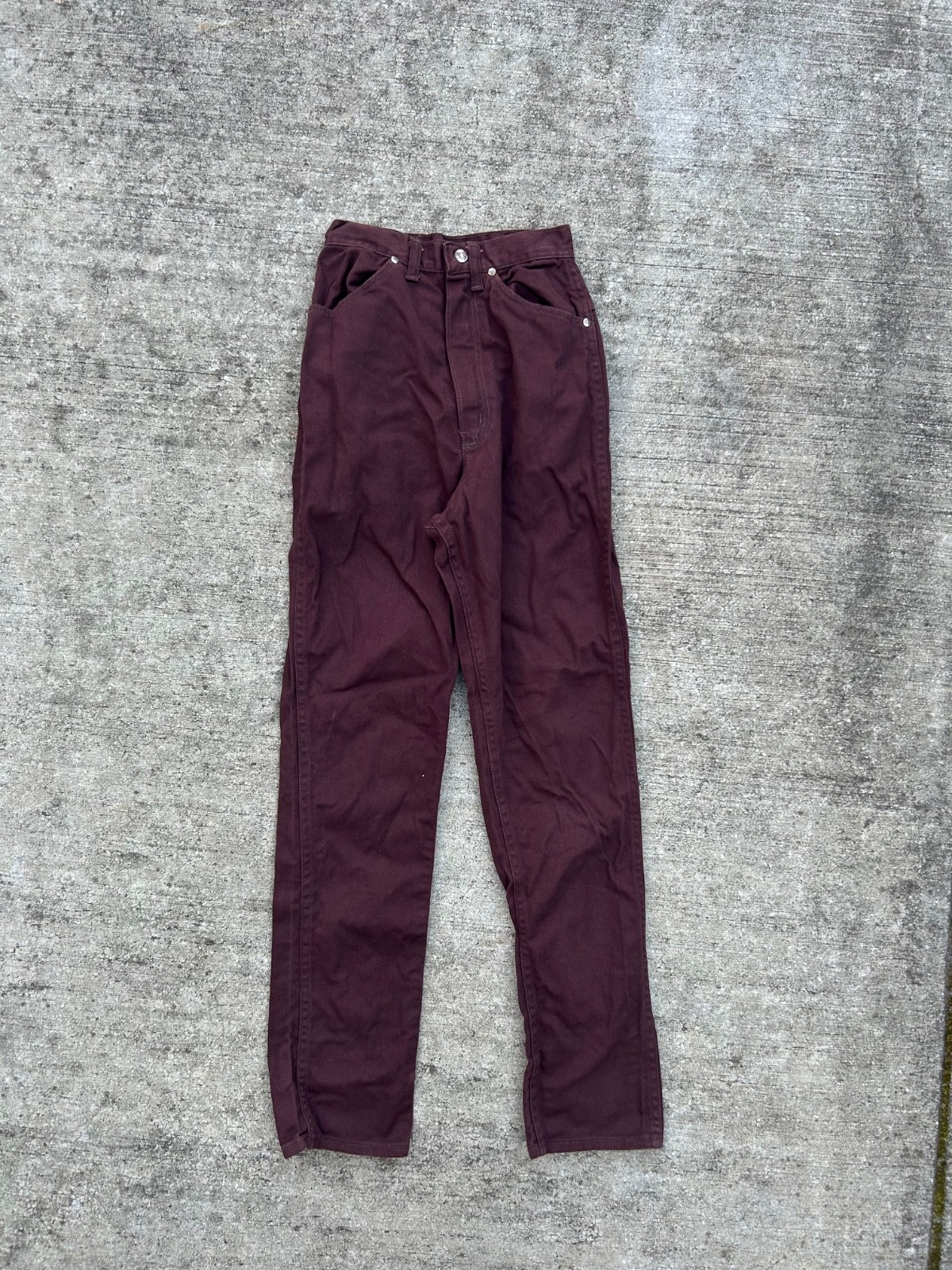 Vintage 60s/70s Wrangler Sanforized Misses Size 9/10 Regular USA Jeans 20×27