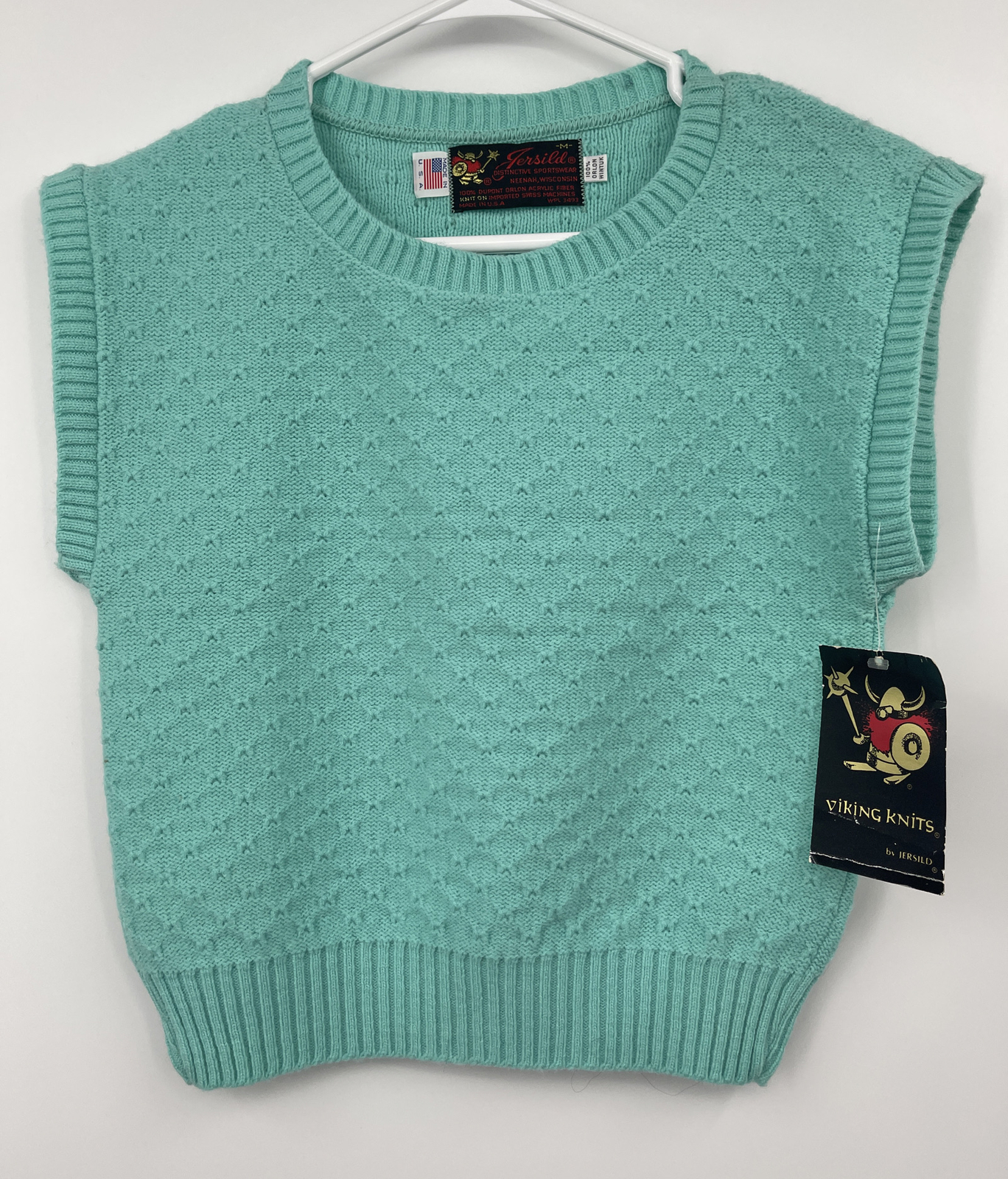 Vintage Viking Knits Jersild Sweater Neenah Wisconsin Sz M Deadstock