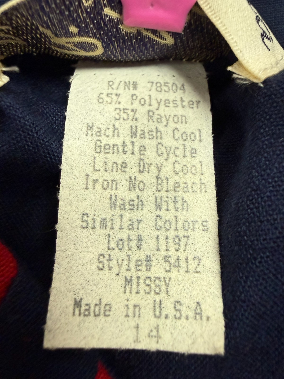 Vintage J.P. Angela Dallas Navy Red Nautical Sailor Dress Gold Buttons USA 8