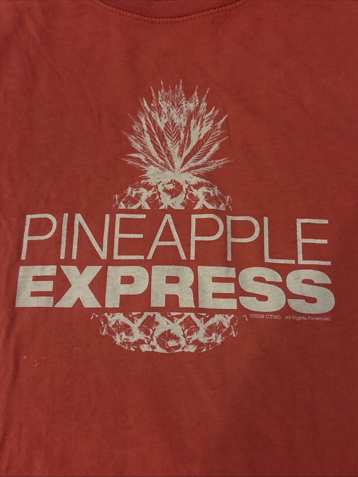 Very rare red Pineapple Express movie promo tee t-shirt 2008 M Seth Rogan