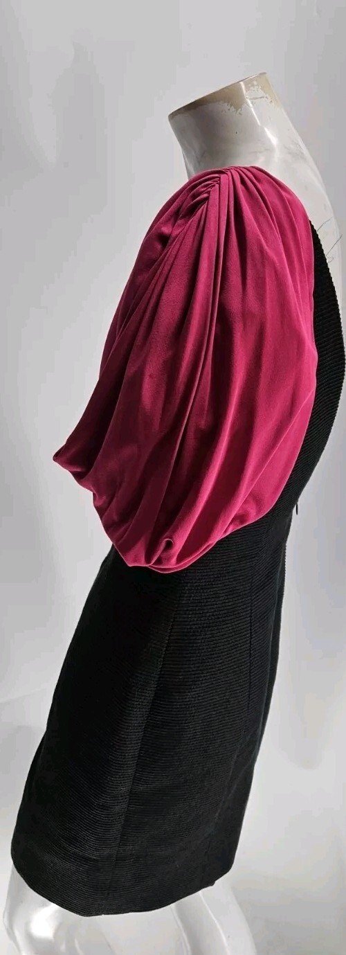 Evenings By Raul Blanco Women’s Dress 4 Pink Puff Balloon Sleeve Backless…