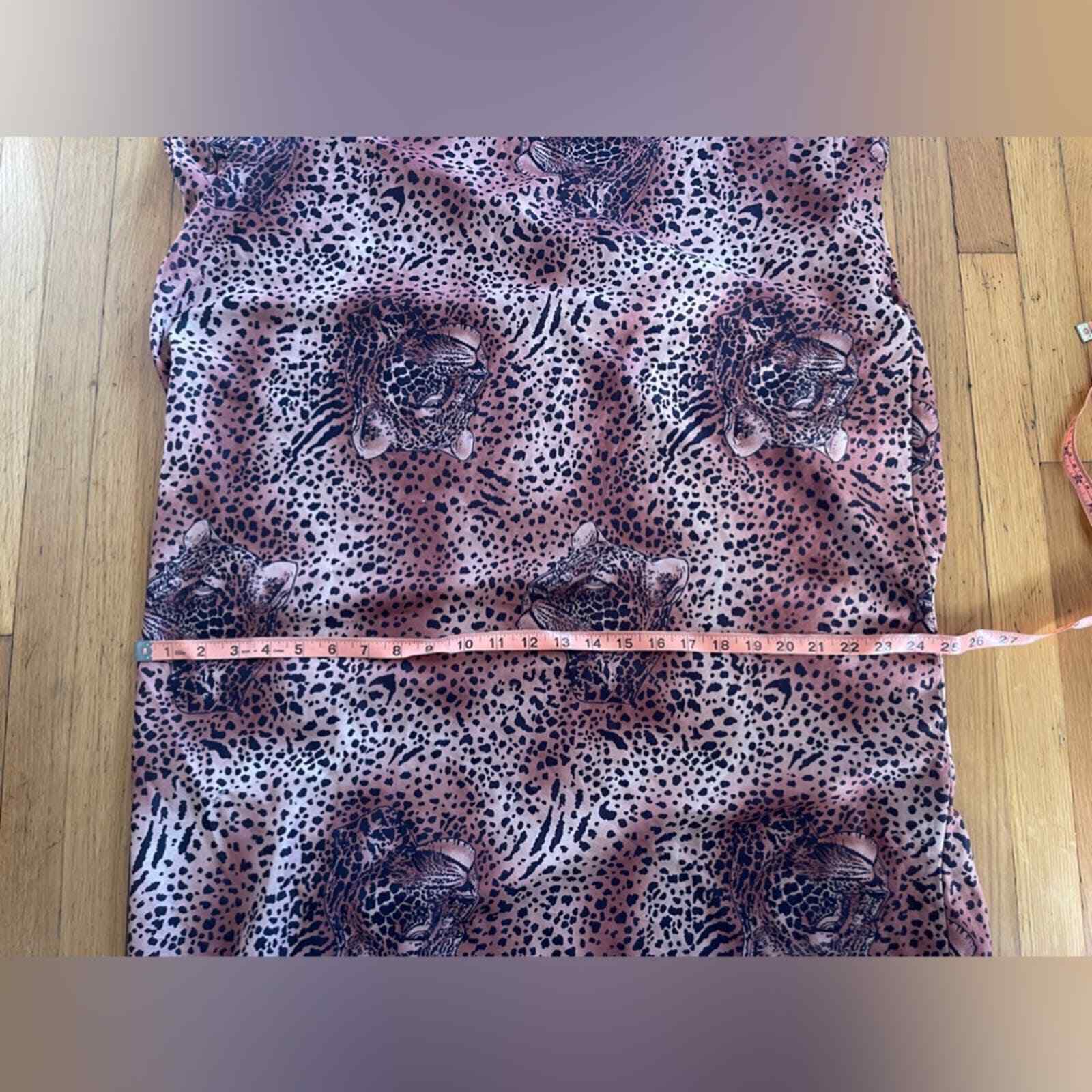Late 70s-80s Leopard Caftan with Leopard Faces
