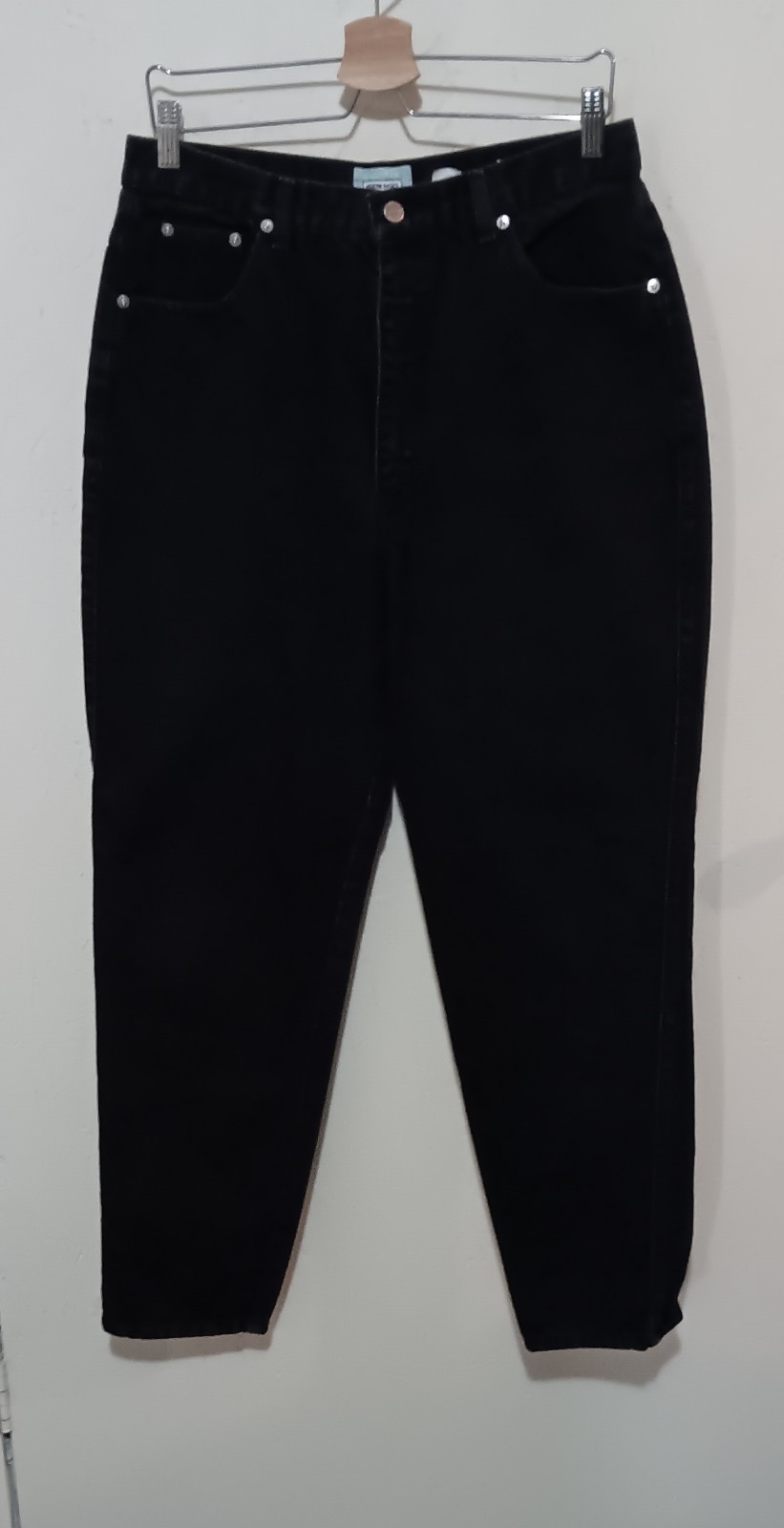 1980s Sasson Modern Basics Black High Waist Mom Jeans Sz 16 VTG EUC