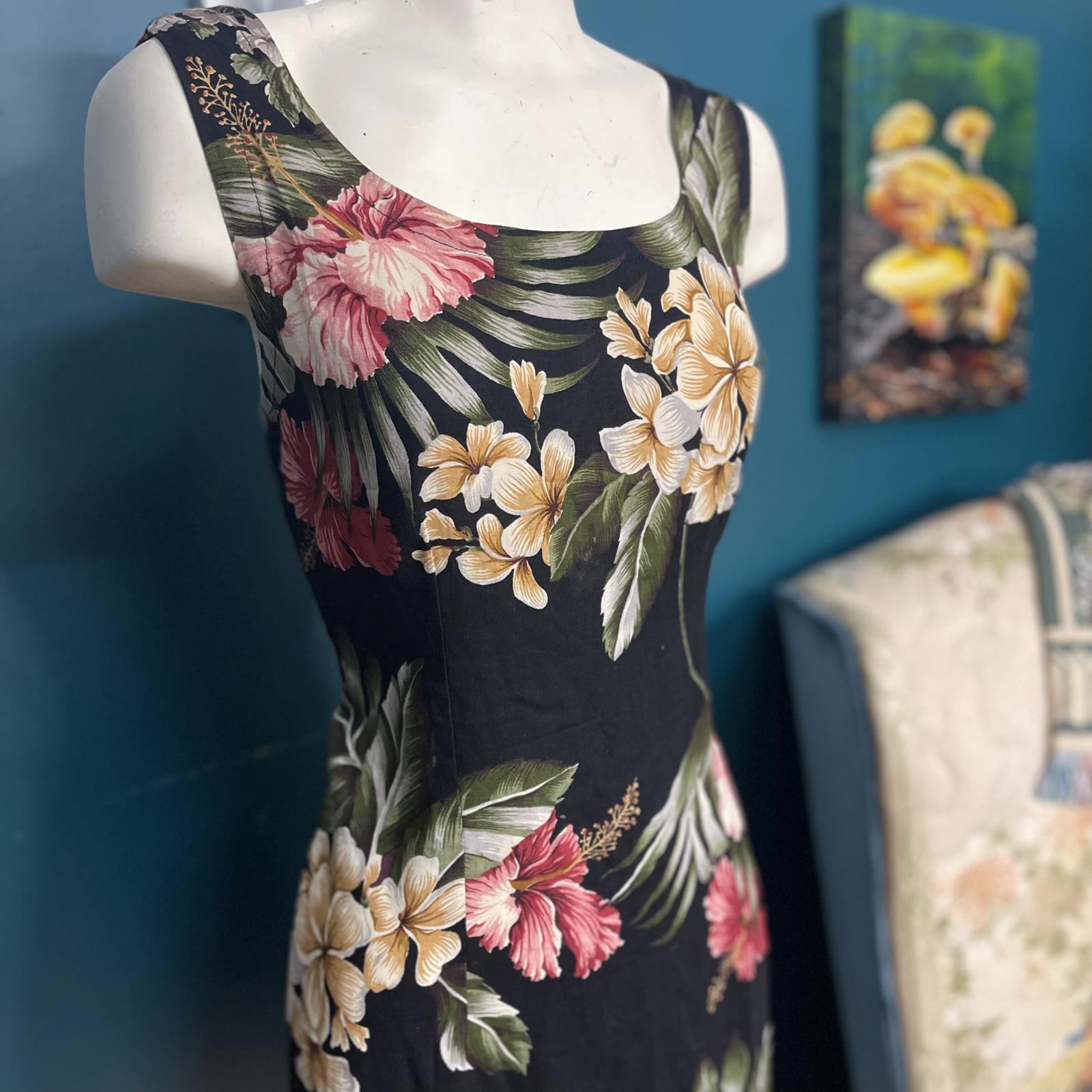 Vintage 1980s/90s MC Squared Floral Sleeveless Mini size M