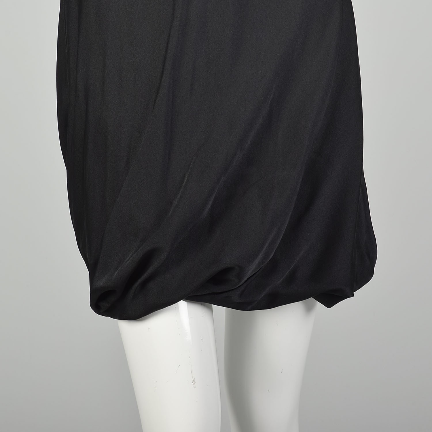 Small 2000s Dress LBD Little Black Bubble Hem Dress Sheer Silk Sexy Cute Dress