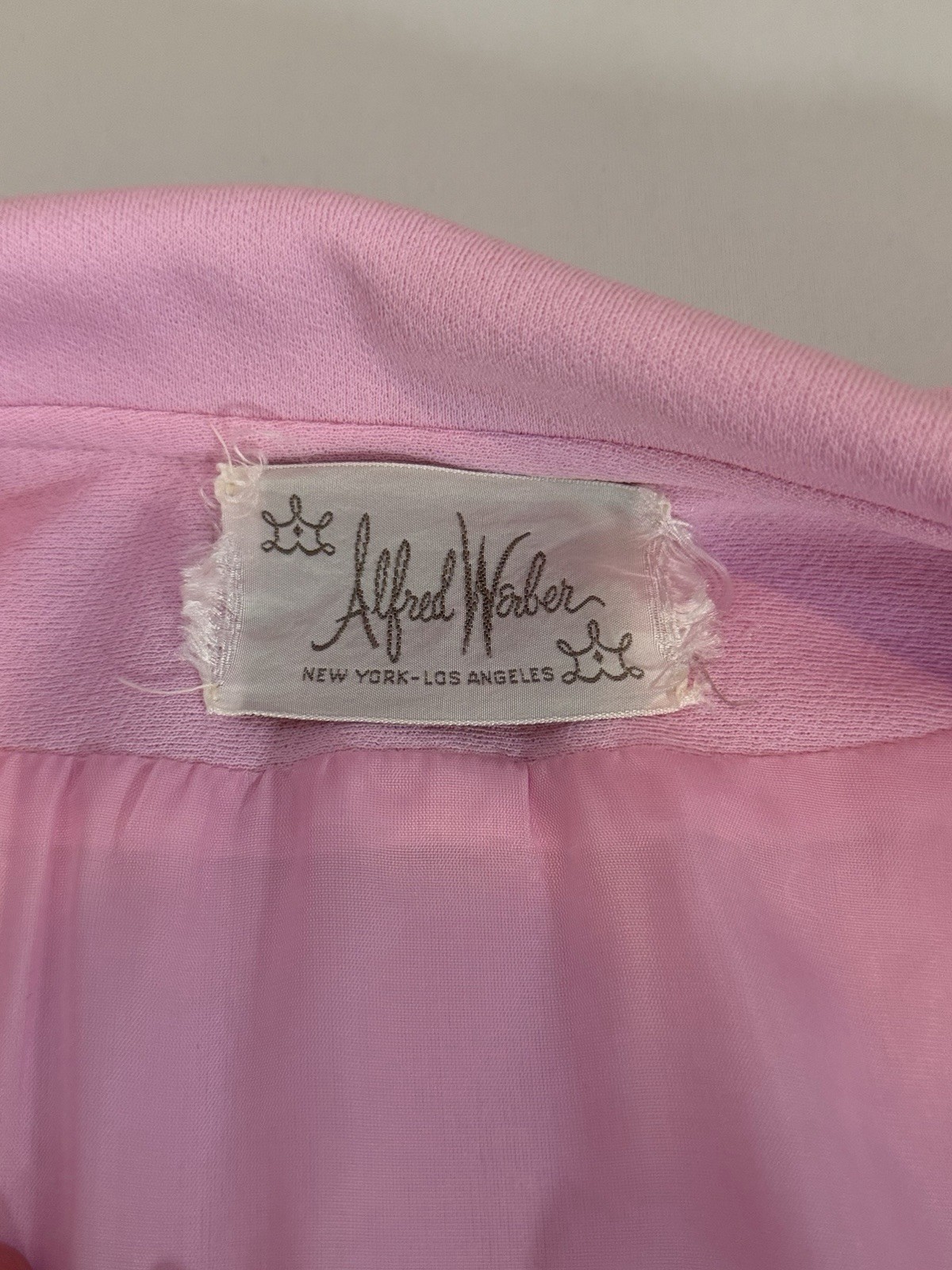 Vintage 1960s Alfred Werber Pink Coat Dress Set No Size Tag