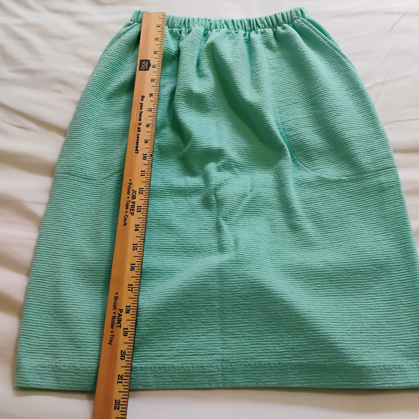 Vintage 80s Perry New York Skirt And Shirt Matching Set Wintergreen Sz Small Med