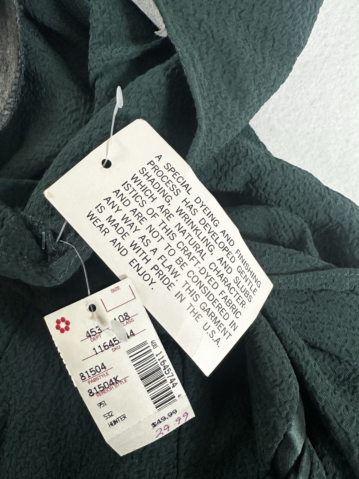 Vintage Green Dress NWT Carson Pirie Scott Size 11 – Sleeveless Button Midi