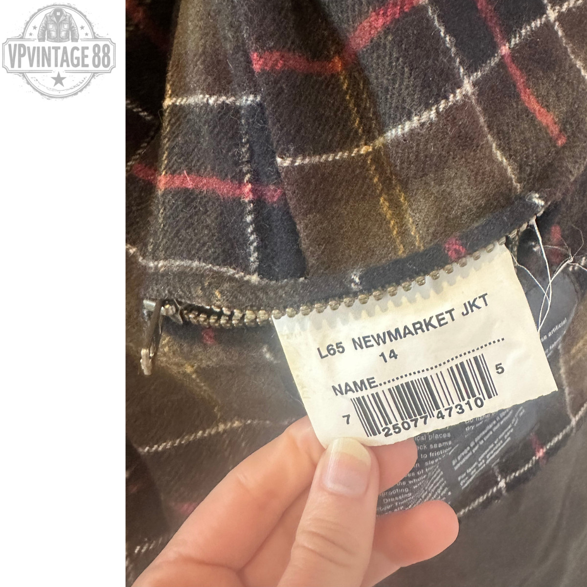 Vintage Barbour L65 New Market Waxed Jacket Original Heritage Made in England