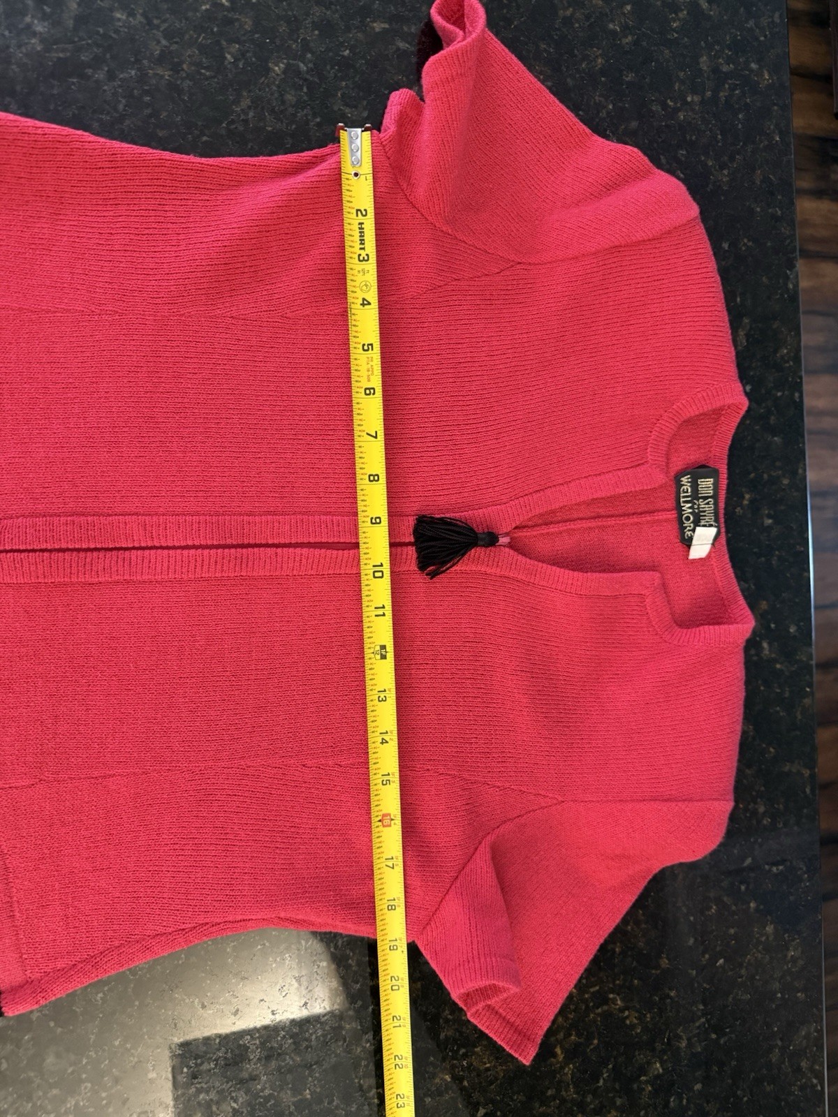Vintage Don Sayers for Wellmore Dress 10 Pink Black Colorblock Knit Rayon Wool