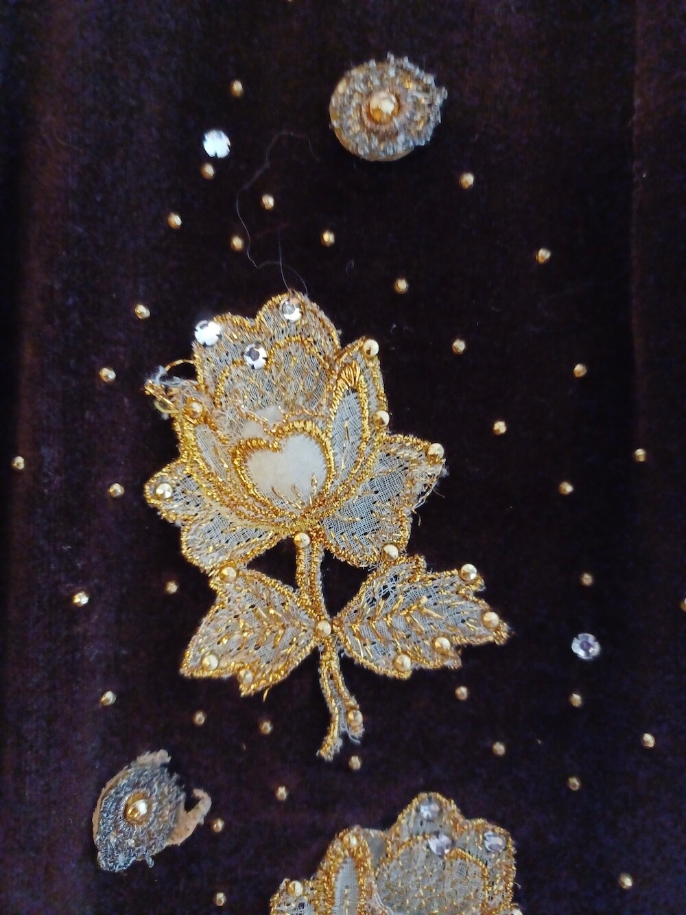 Vintage 60s Malbe Original 2 Pc Size 12 Appliqué Shirt and Slim Ankle Pant Suit