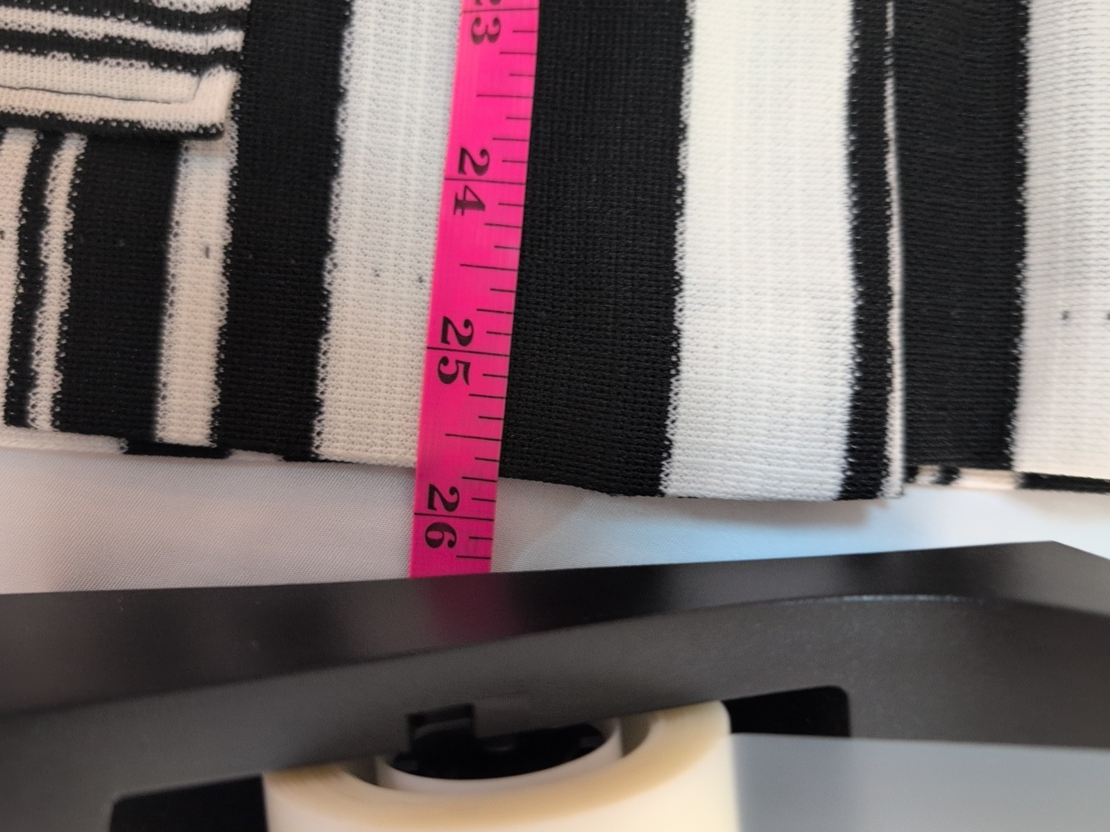 80s womens vtg 13-14 barclay square black white striped usa made jacket pockets