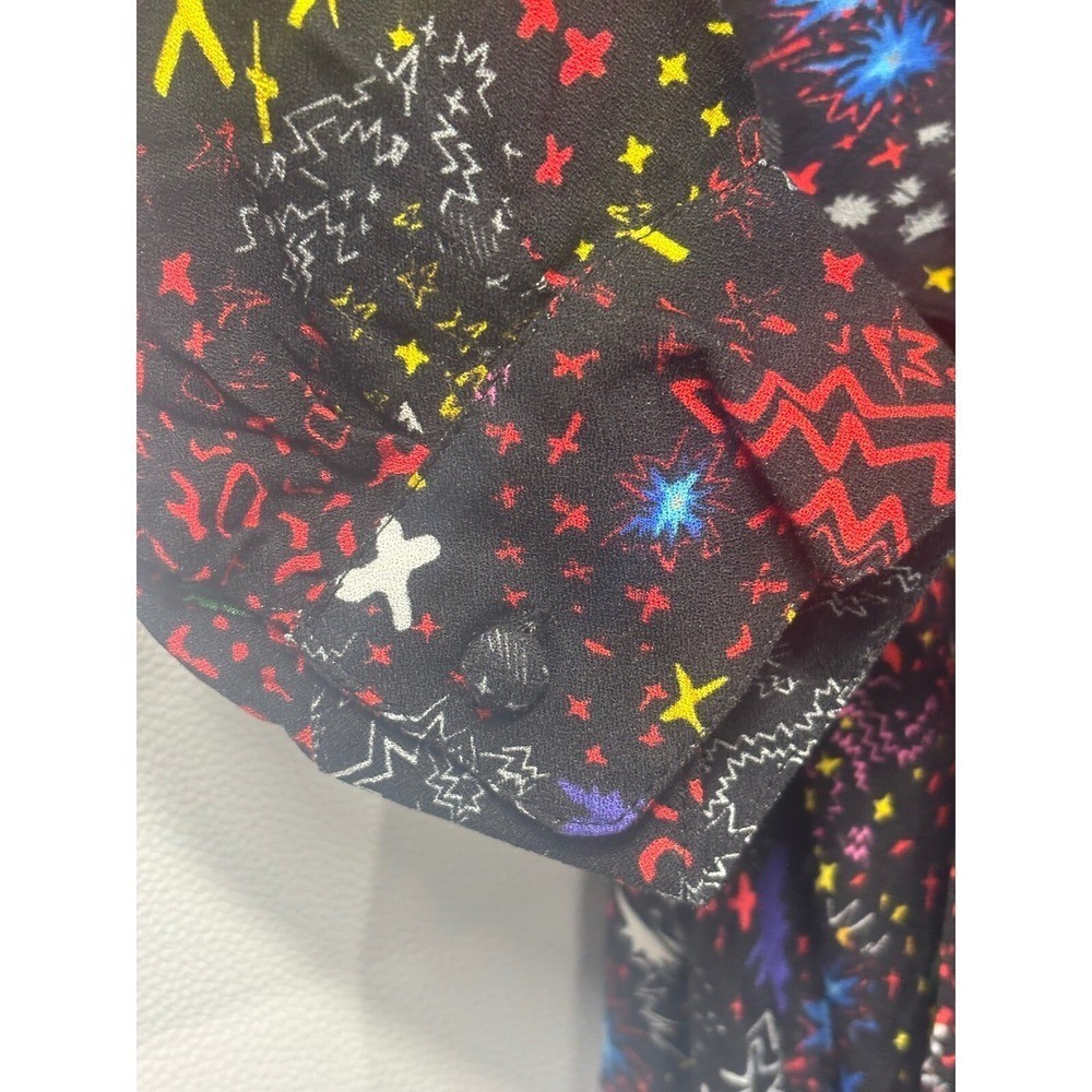 Zadig & Voltaire NWT Retouch Glam Rock Mini Dress Black/Multi Color XS MSRP $498