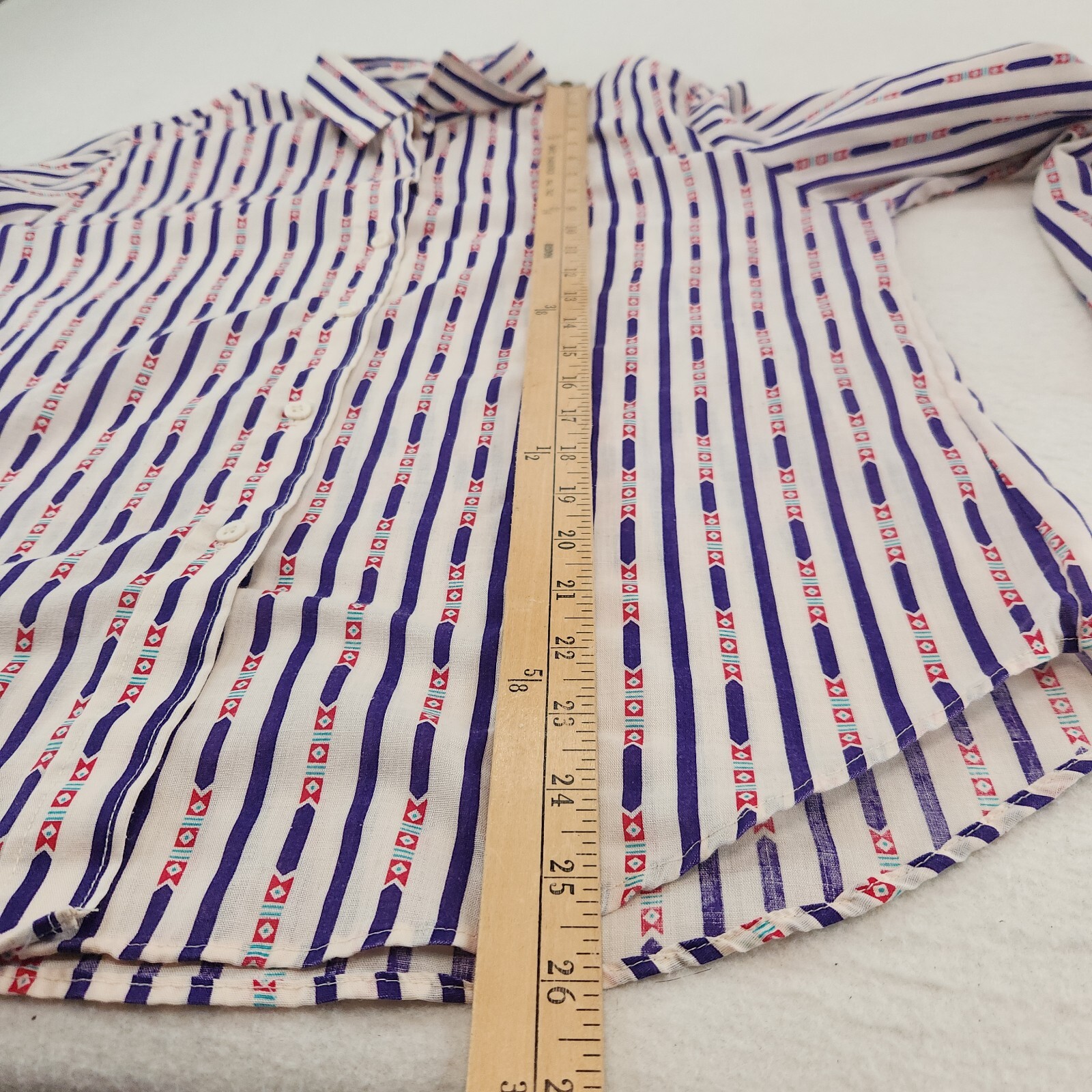 Vintage Oak Hill Striped Button-Up Shirt 80’s USA Long Sleeve Women’s Medium