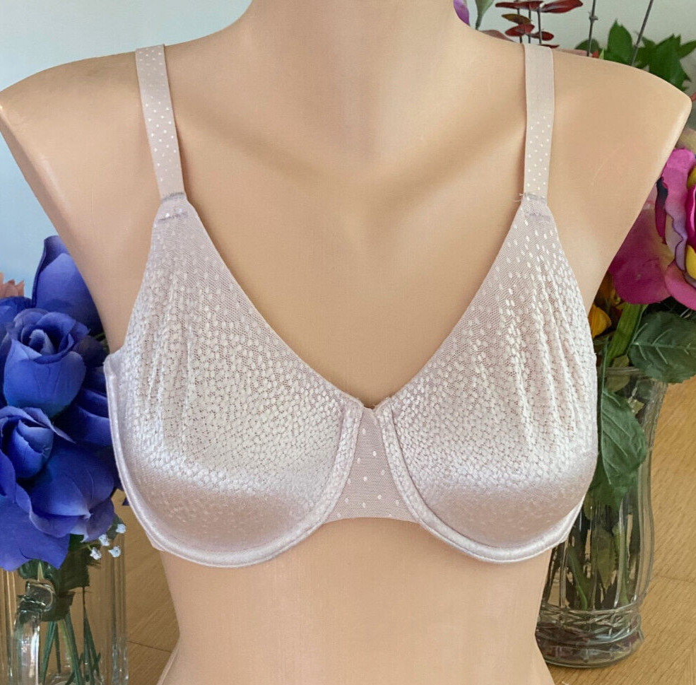 Wacoal 34D Beige BACK APPEAL Molded Cup Underwire Bra #855303