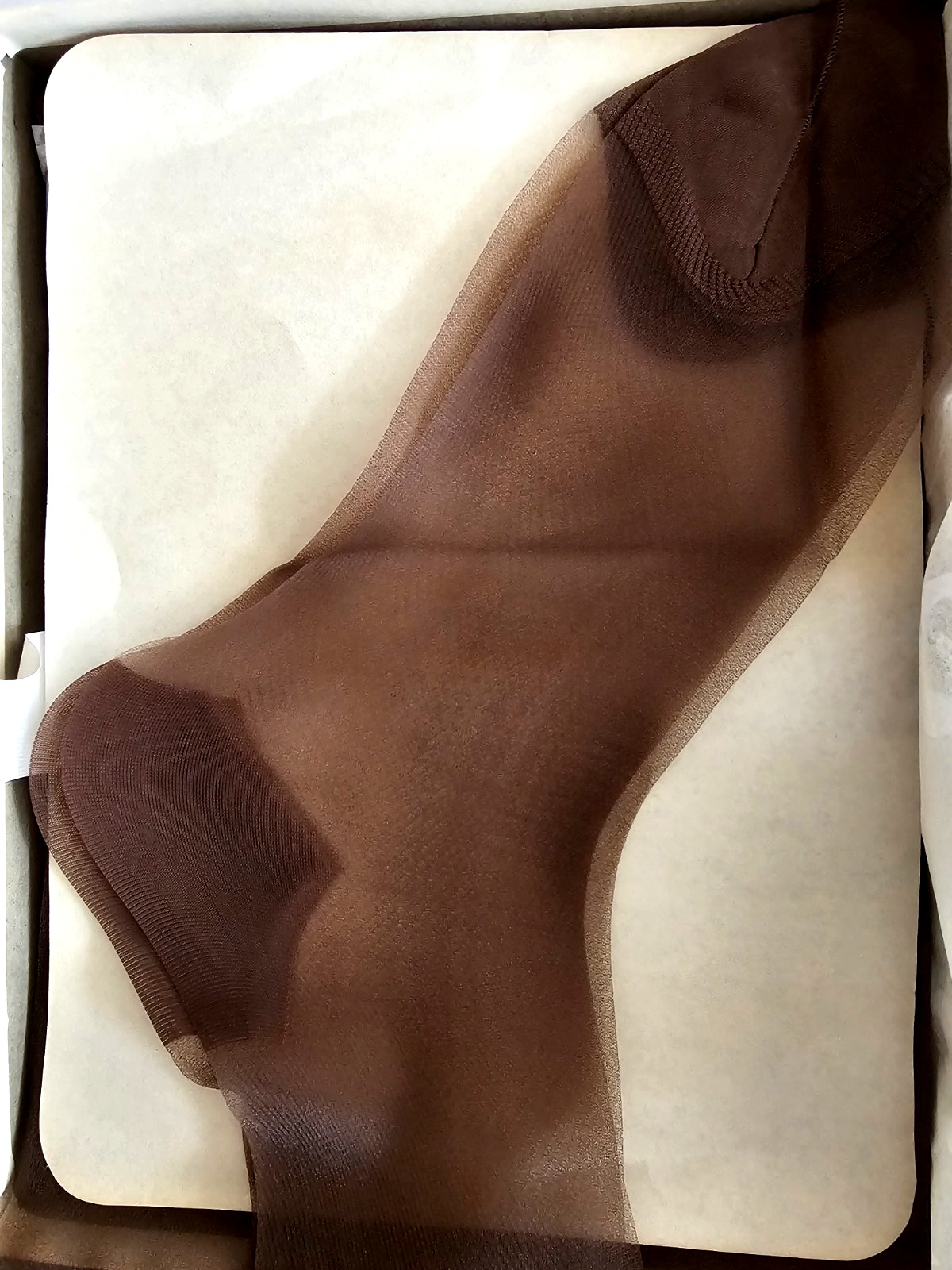 VTG Dupont Trimlym 50s Brown Stockings
