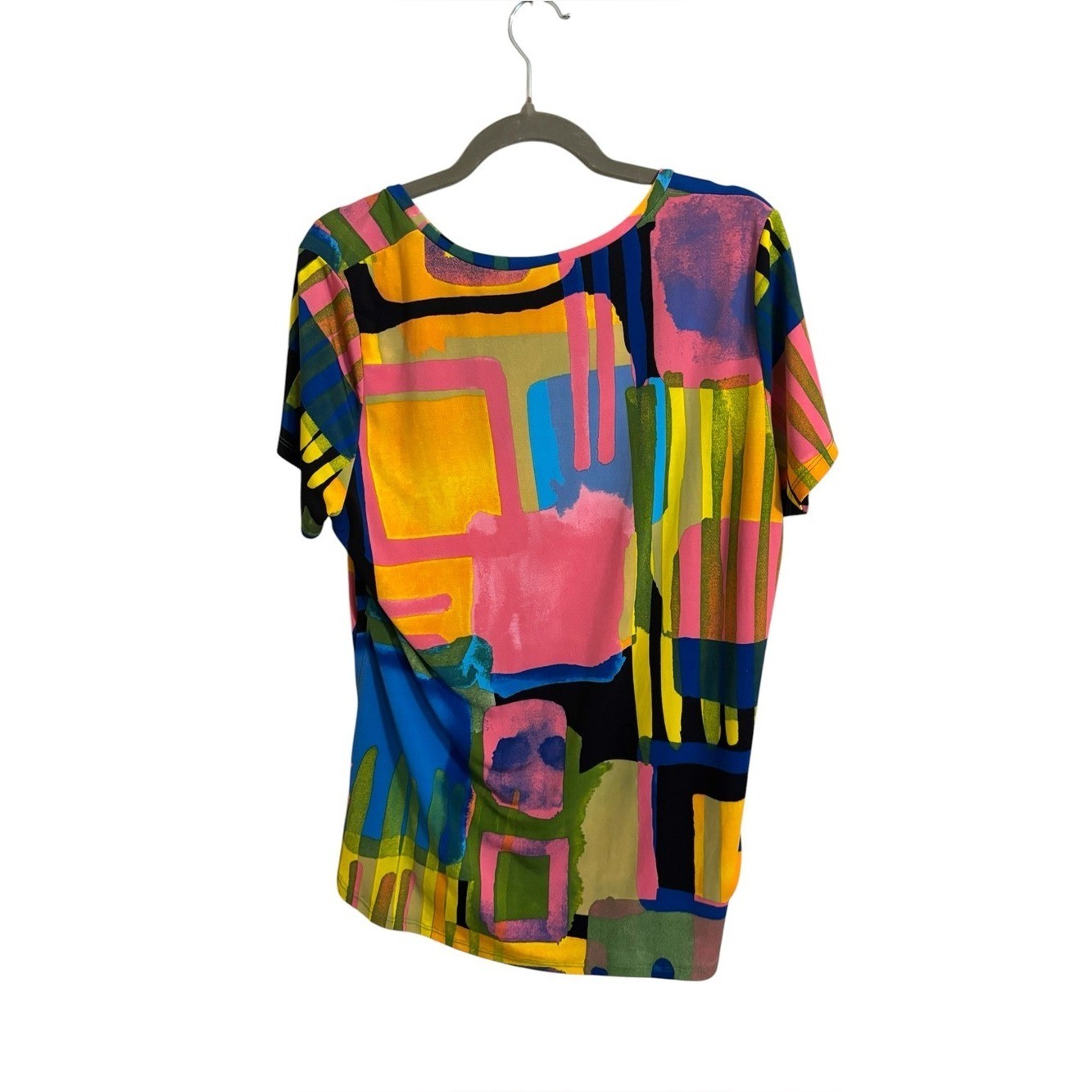 Vintage 90s Artex Fashions Abstract Art to Wear Top XL