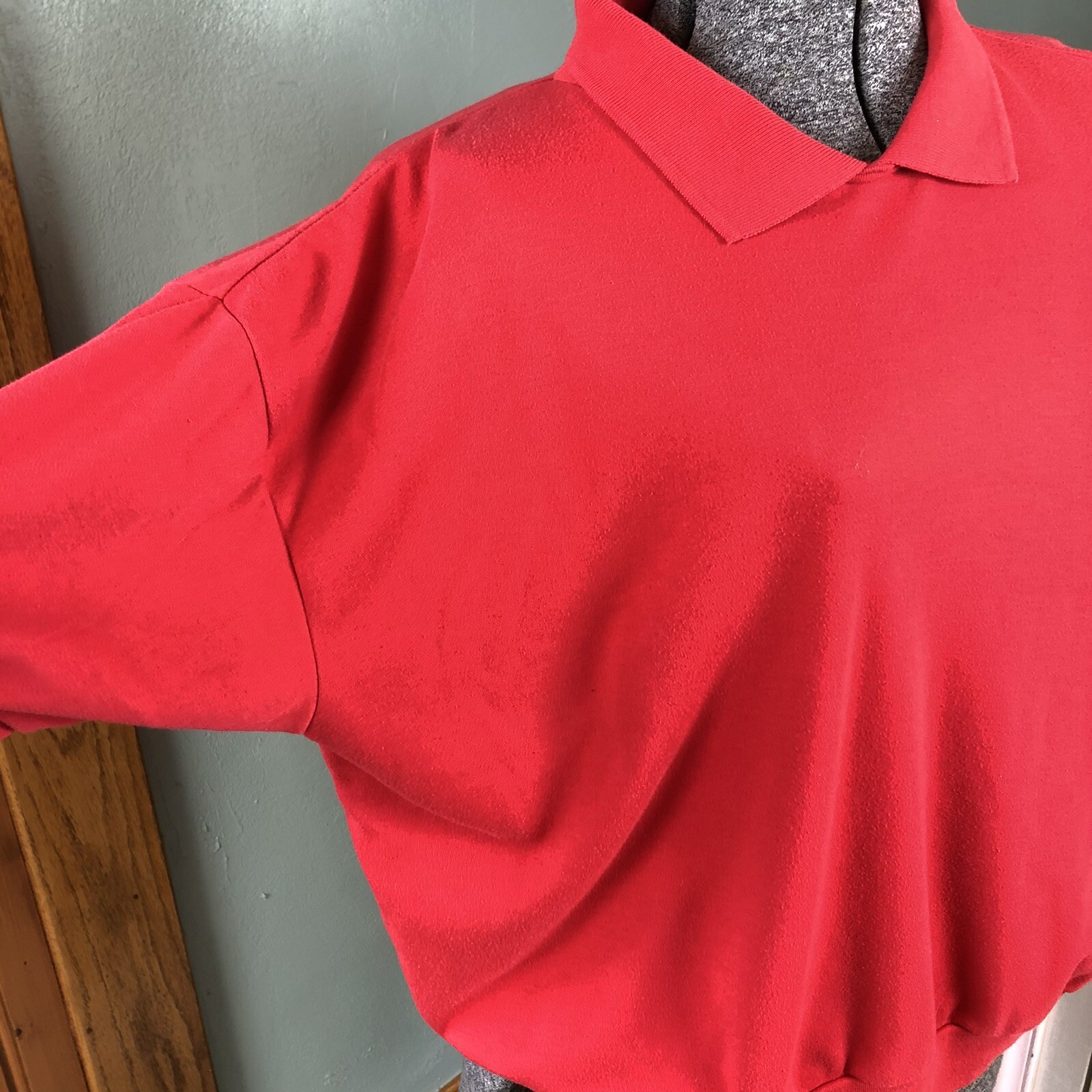 Vintage 90s Dolman Sleeve Blousy Oversized Polo