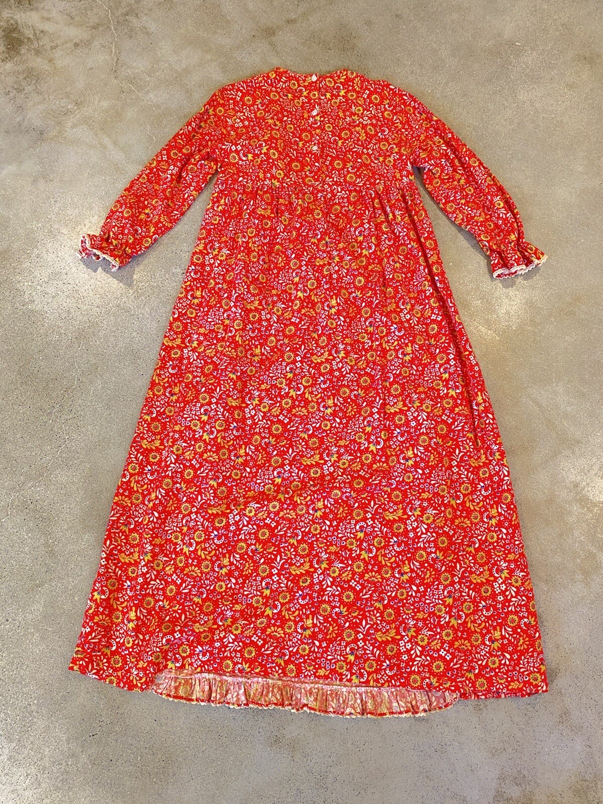 Vintage 60’s Juli of Slumbertogs Paisley Boho Nightgown Loungewear cotton 11