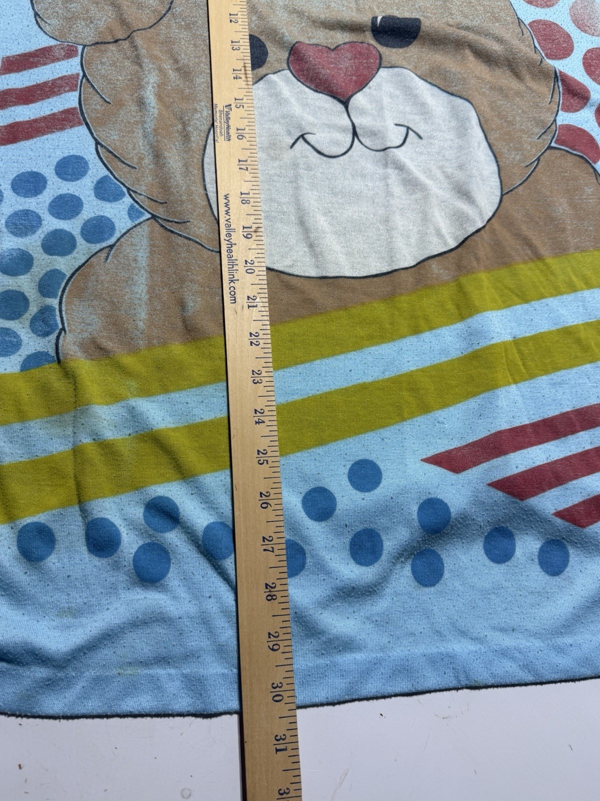 Vintage Woman’s Nightgown Made In USA Teddy Bear Top Read