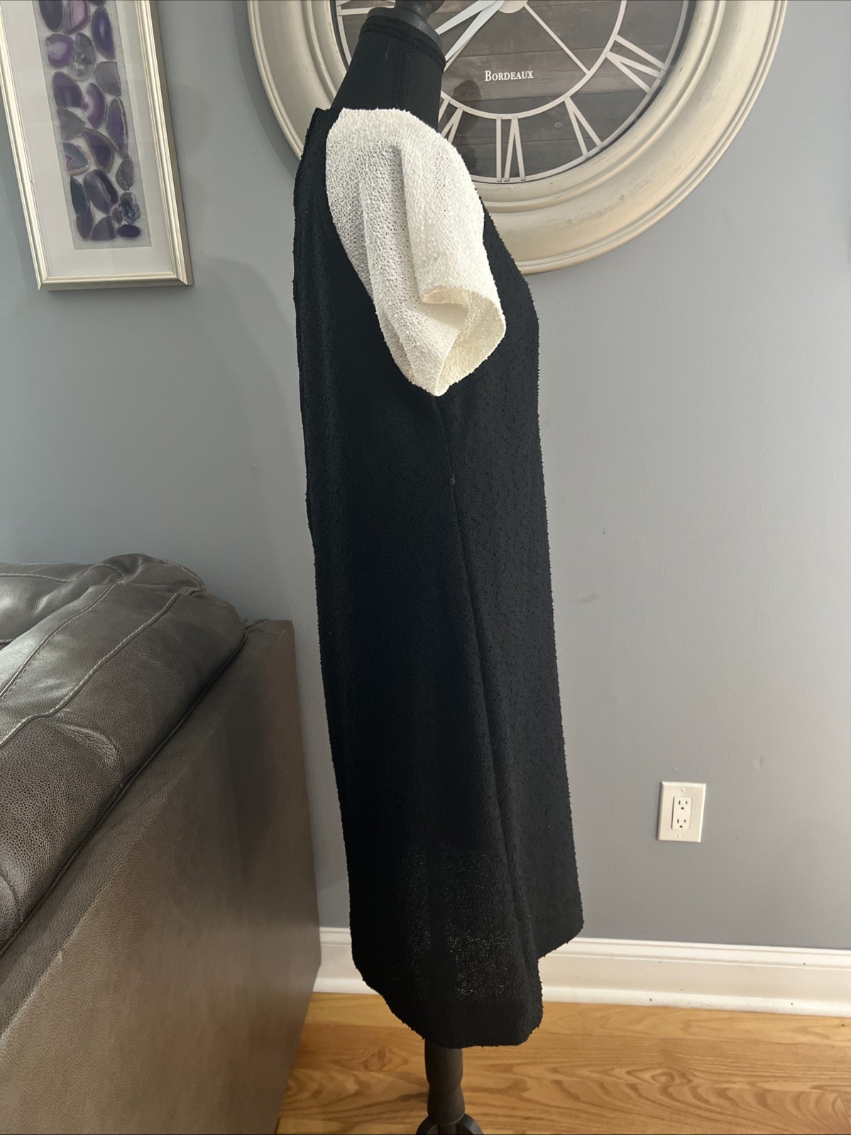 Leslie Pomer︱ILGWU︱1960’s︱Size 16︱Black & White︱Dress