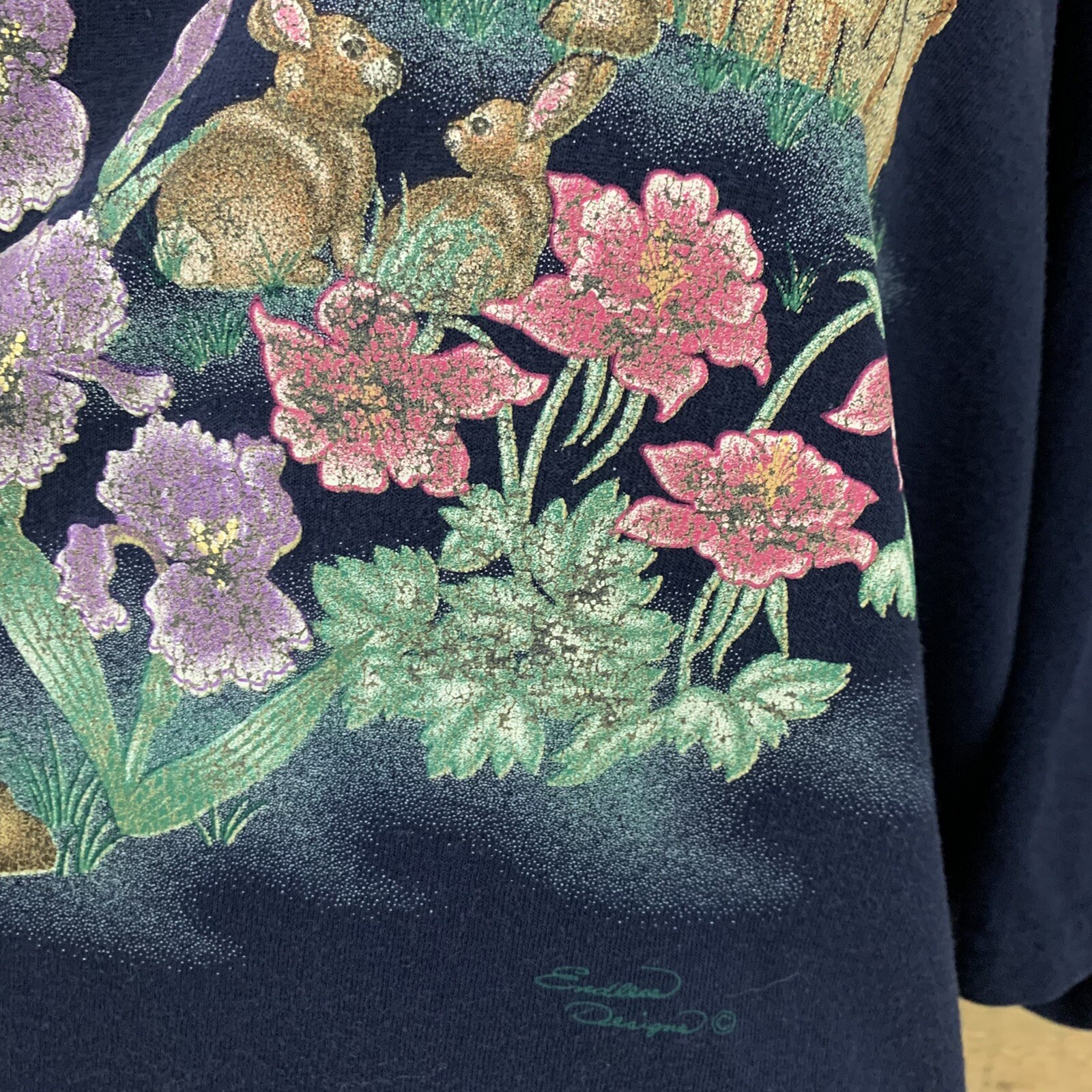 Vintage 1990’s Endless Designs Spring Graphic T-shirt Sz 1X