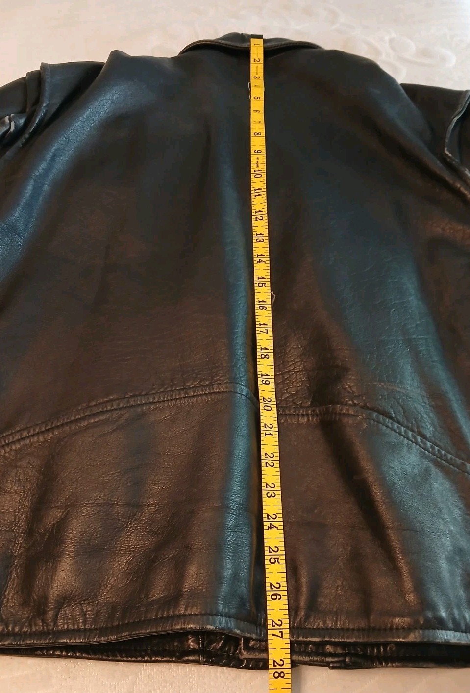Vtg 1980s Black Leather Motorcycle Jacket* British Imports, Hollywood, Ca*Rare!