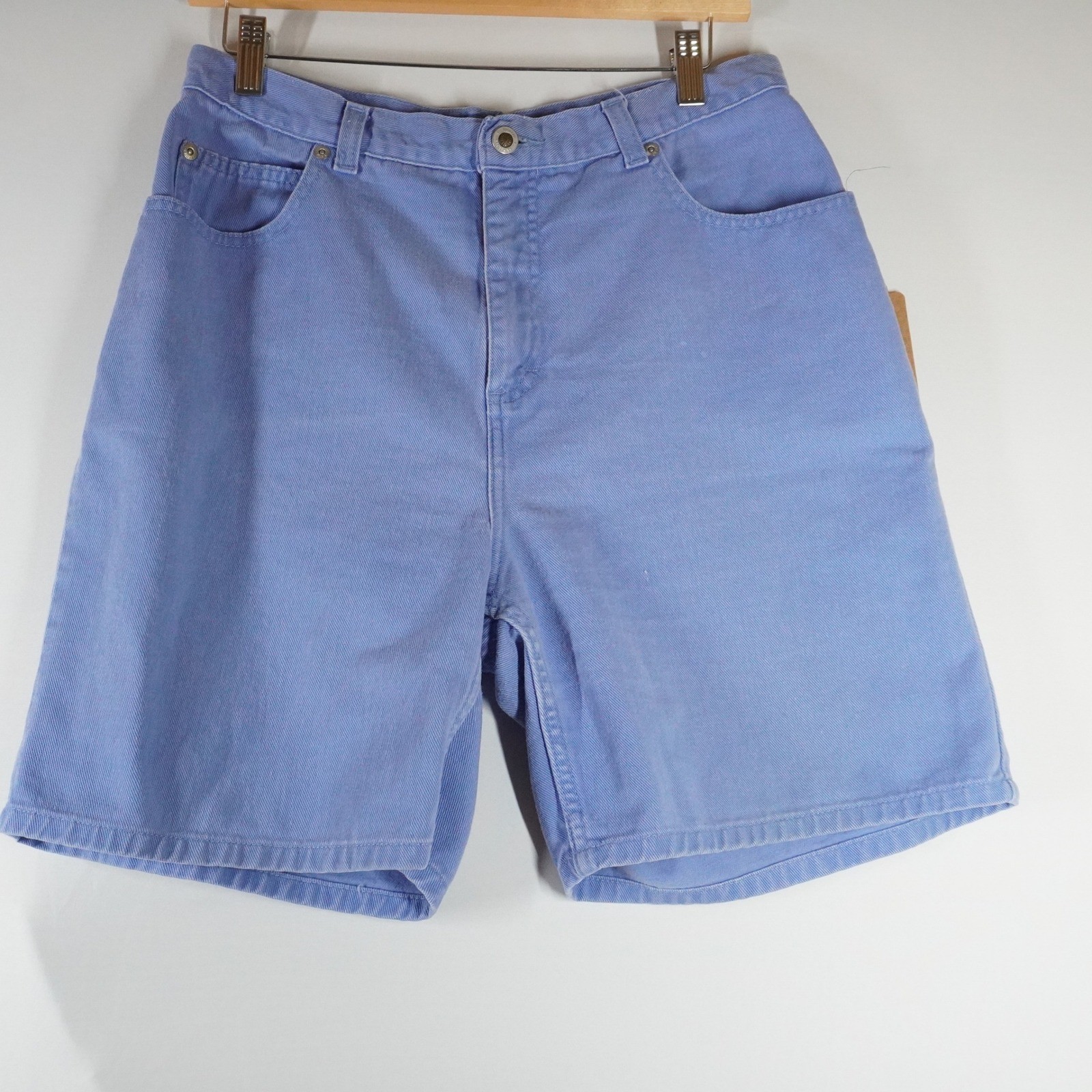 VTG Denim Shorts Women 28 Blue High Waisted 90s Jorts Periwinkle Retro Summer