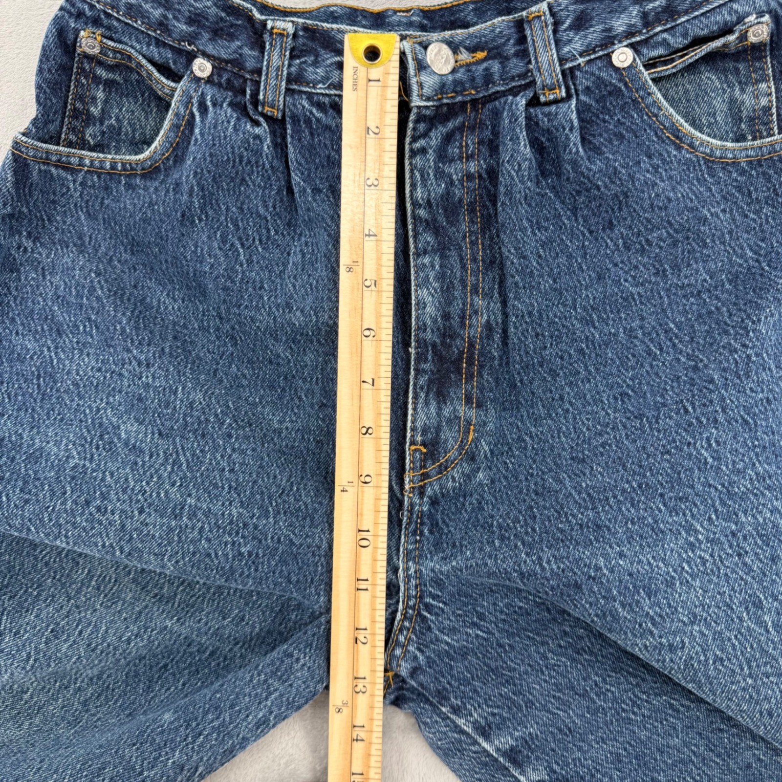 Vintage Sasson High Waisted Mom Jeans Denim Made in USA Tapered Leg Size 27?