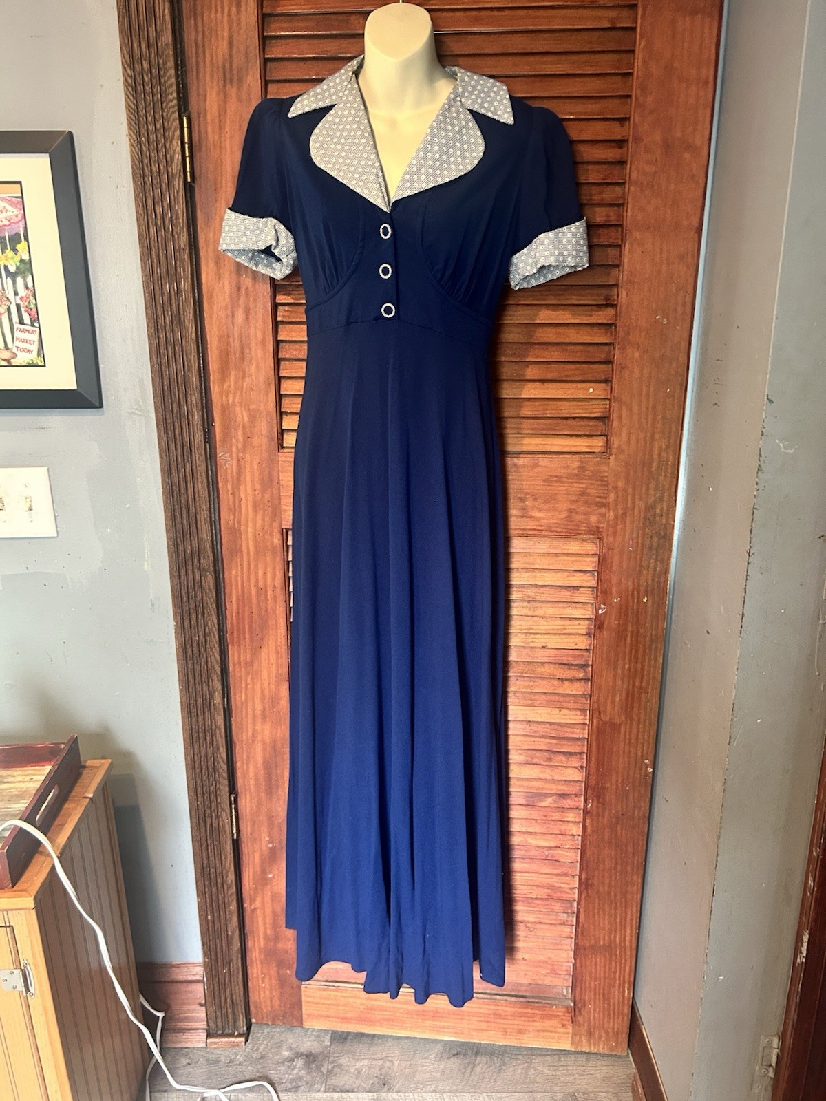 Vintage Prairie 70s Dress Jody T Of California Boho Cottagecore Large 11