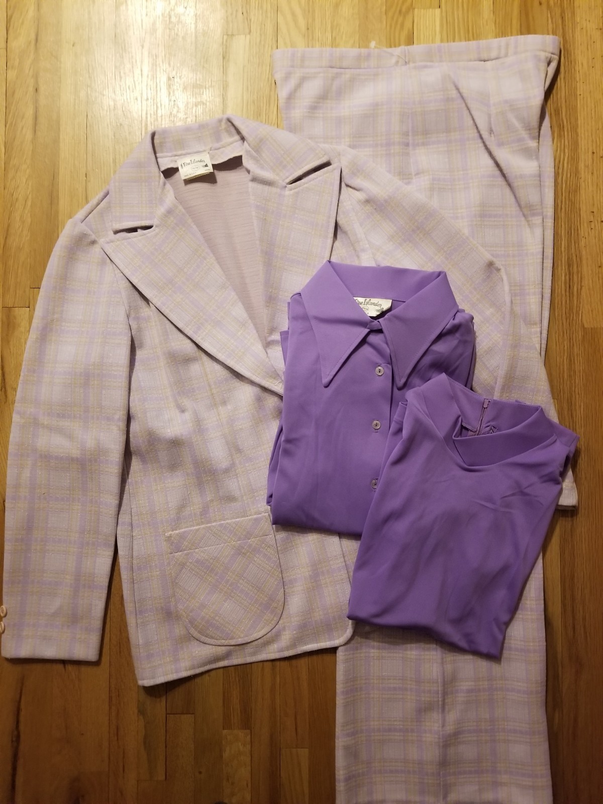 NOS Vintage 1970s FIRE ISLANDER 4 Pc Womens Size 15/16 Jacket Pant & Shirts Set