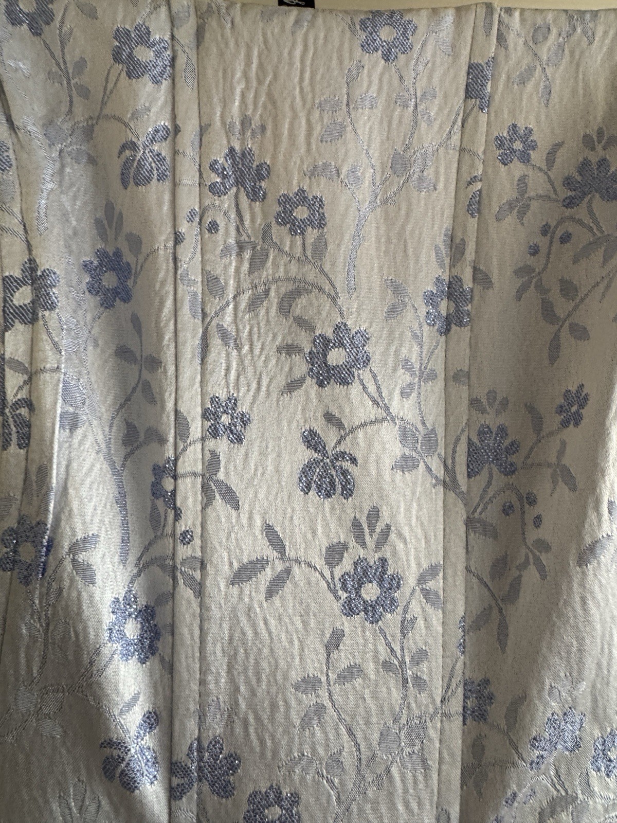 Vintage L.A. Glo Sz 11/12 Prom Dress Blue Lavender Daisies Ball Gown USA Made