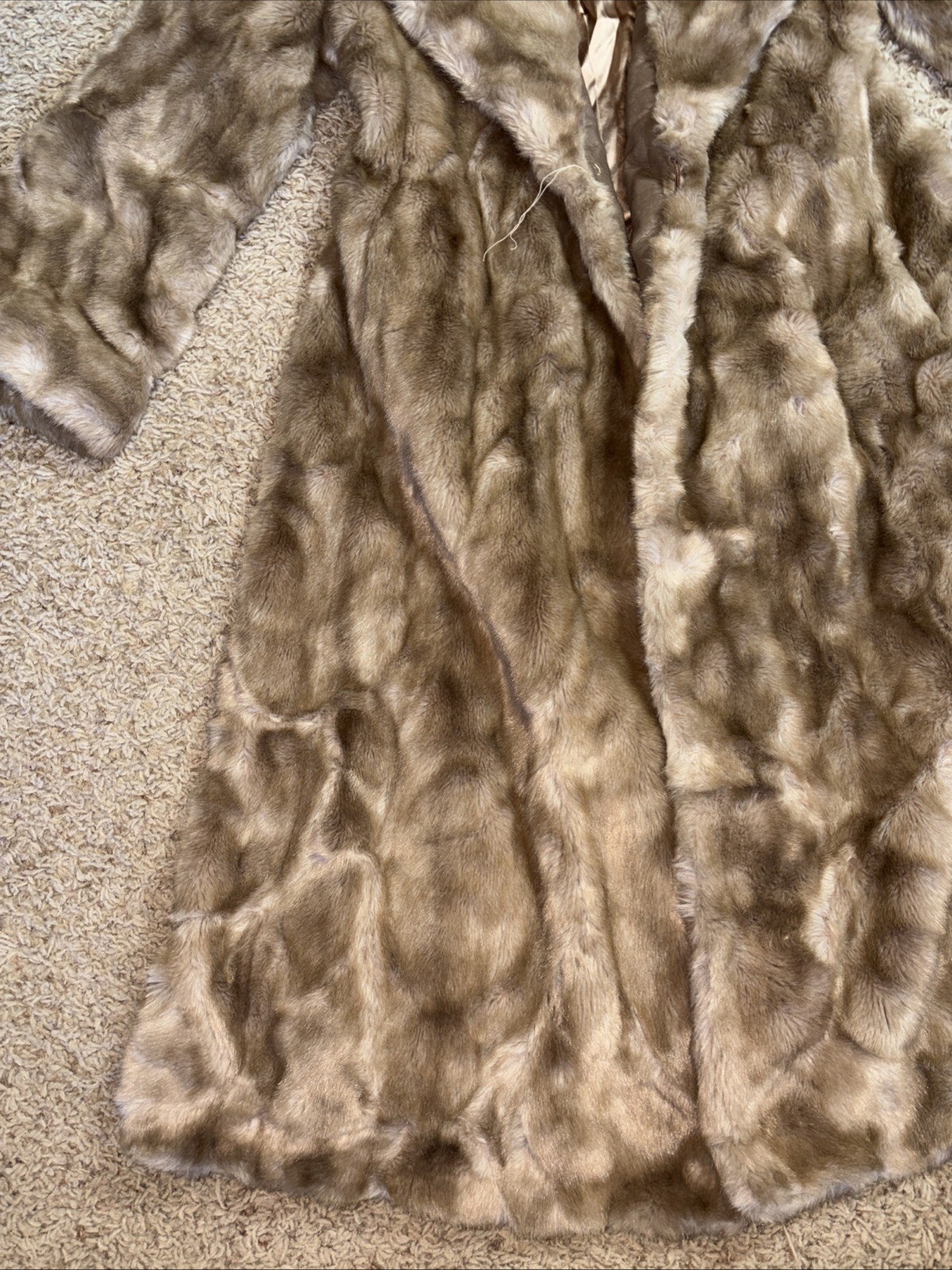 Womens 10 Vintage Career Originals Tissavel Mink French Faux Fur Coat