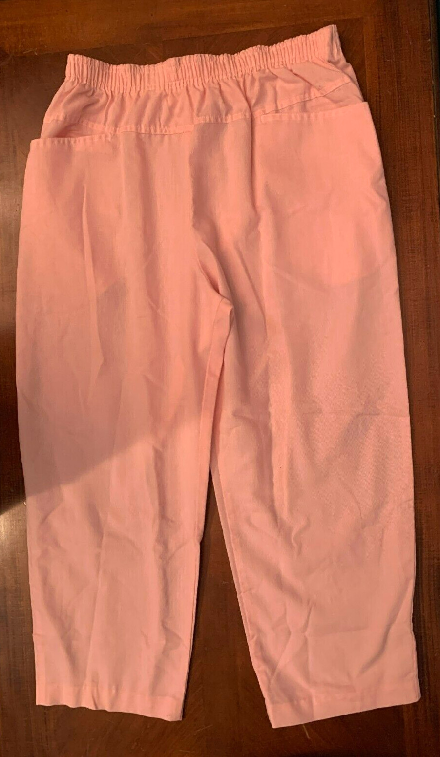 Vintage Land 'n Sea Pinstripe Elastic Waist Pants w Pockets – Women’s 34, Pink