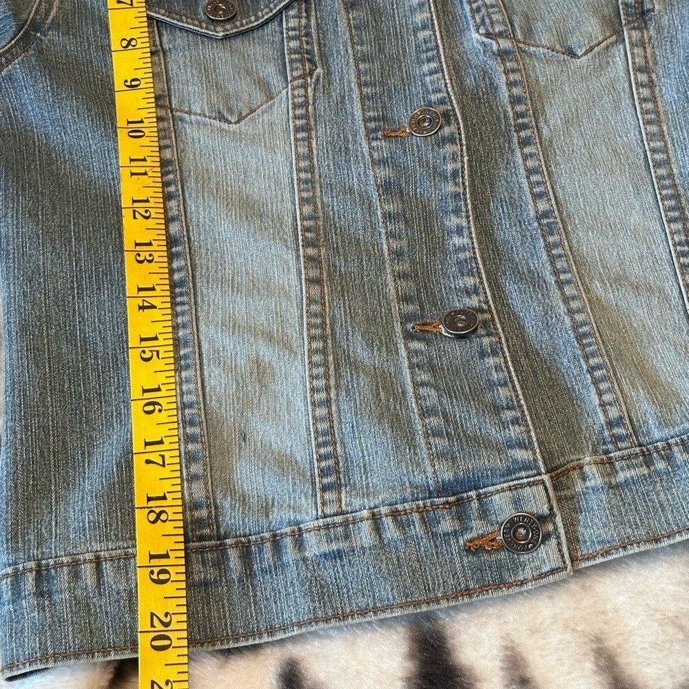 Vintage Blue Denim Blue Jean Jacket juniors large