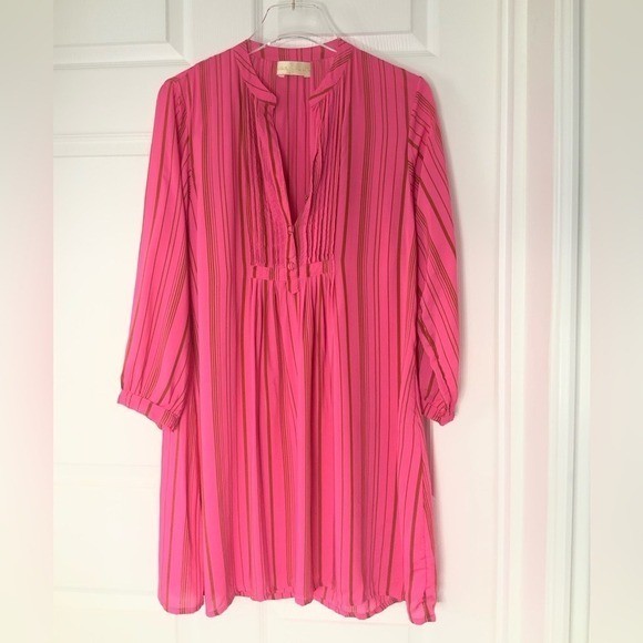 NWOT Natalie Martin Sammie Pink Striped Dress Sz XS