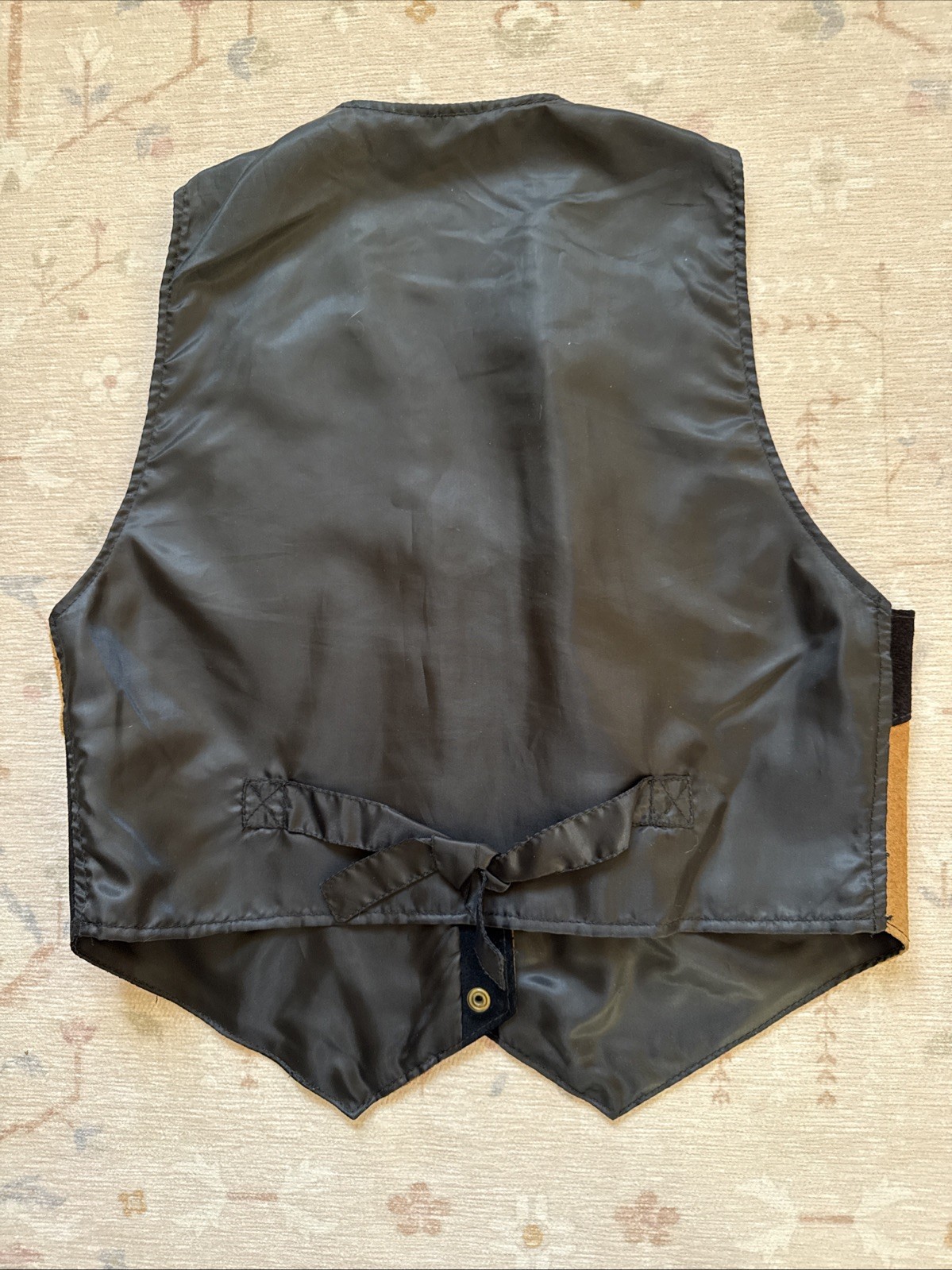 Vintage Suede Patchwork Leather Vest S/M Boho 1970’s Festival Hippie Western