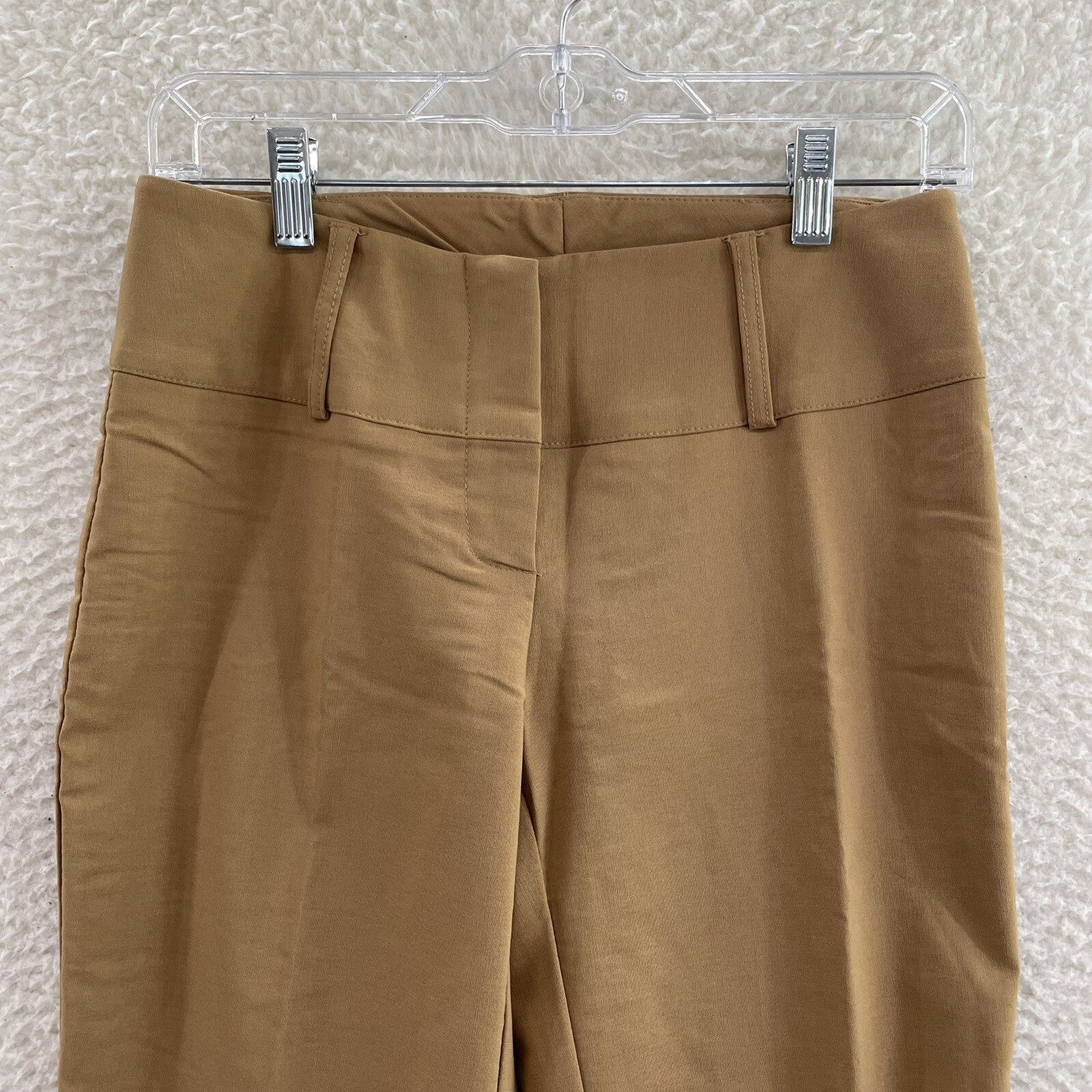 90s Vintage Dress Pants 4 6 Petite Short Tan Khaki Low Rise Corpcore Trousers