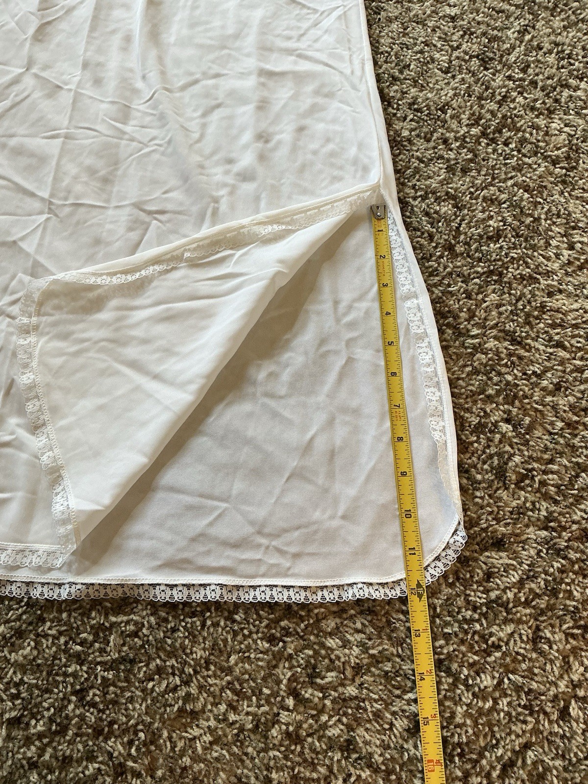 Vintage Stoneswear Full Length Half Slip Size Small White