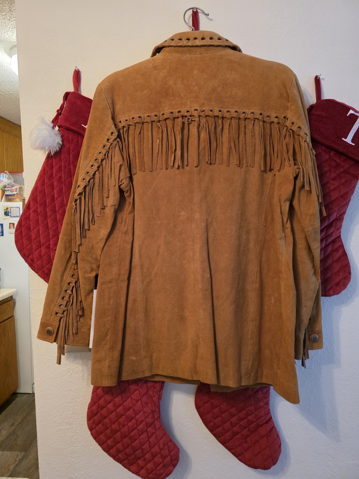 Vintage Women’s Jacket With Fringes New Size L 1972