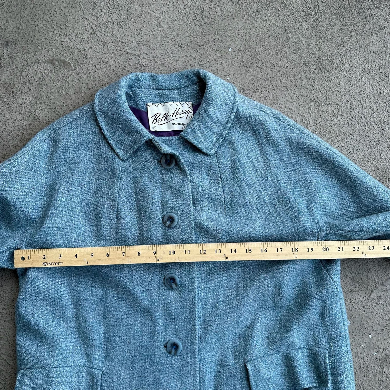 1960’s UNION MADE Scotch Heather by Capri Wool Blend Tweed Coat