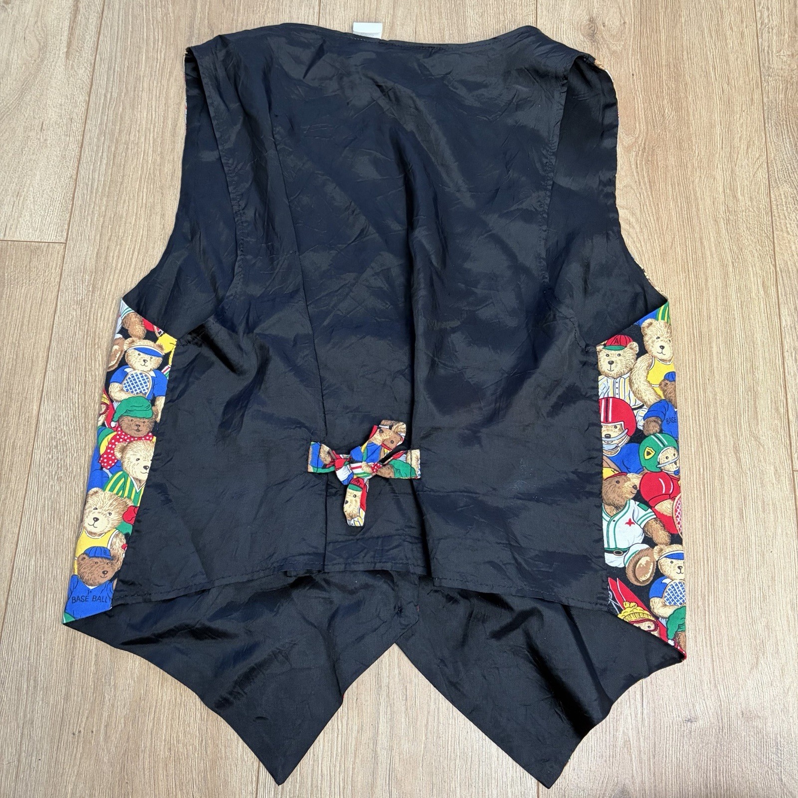 Vintage Sostanza Teddy Bear Sports Vest 80s 90s Women’s L/XL Quirky Fun