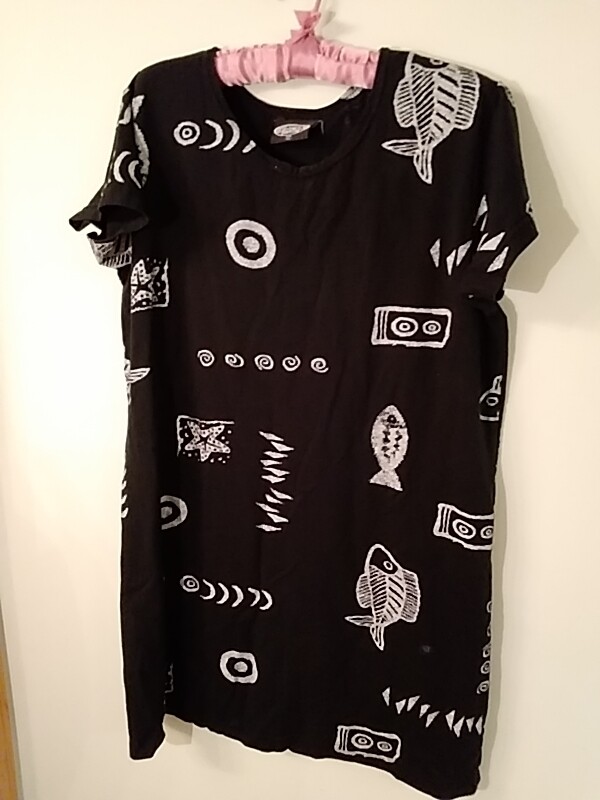 Exist Sports Line multicolor XL dress cotton polyester nautical print Vtg