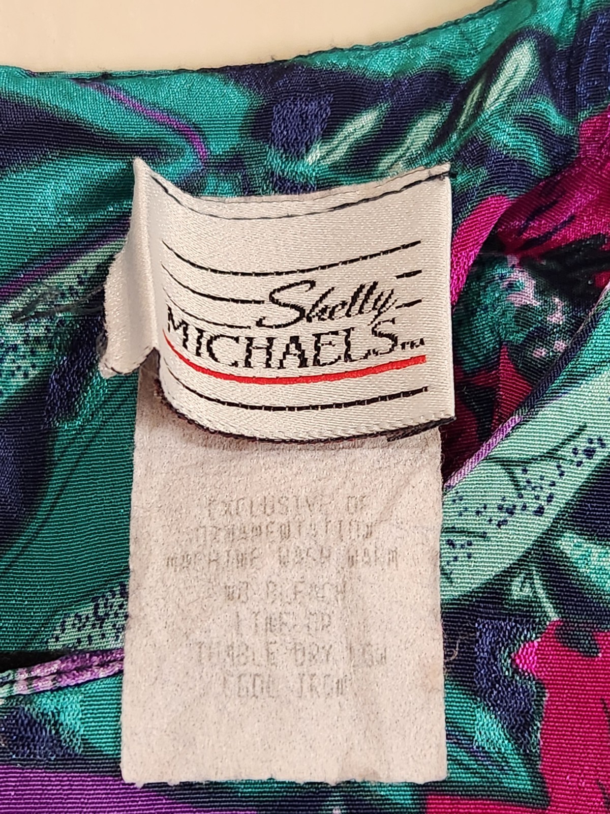 Vintage Shelly Michaels Floral Blouson Dress Size 7/8