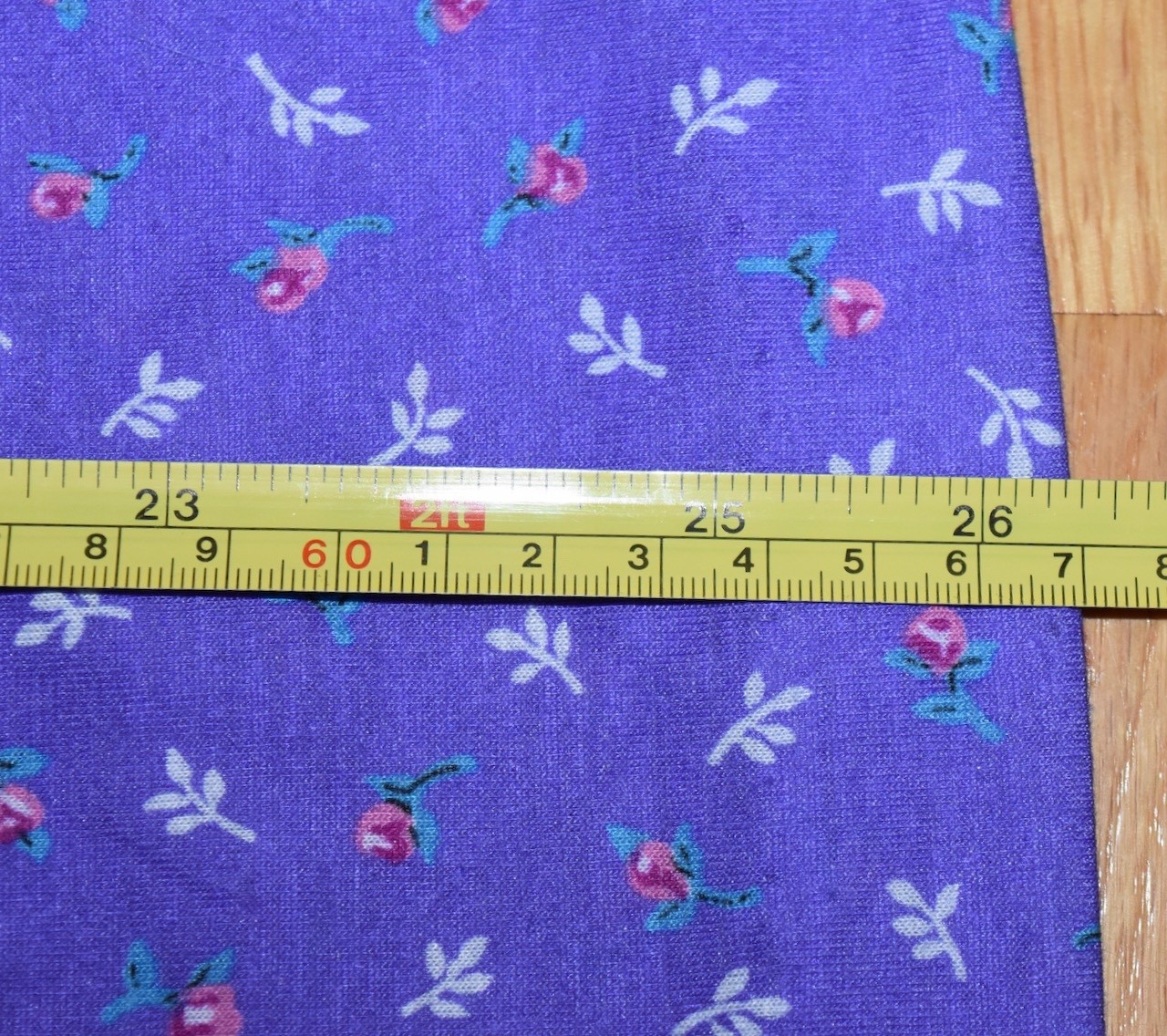 VTG NOS Womens Dress Purple Floral Union Label USA Sears See Measurements 14