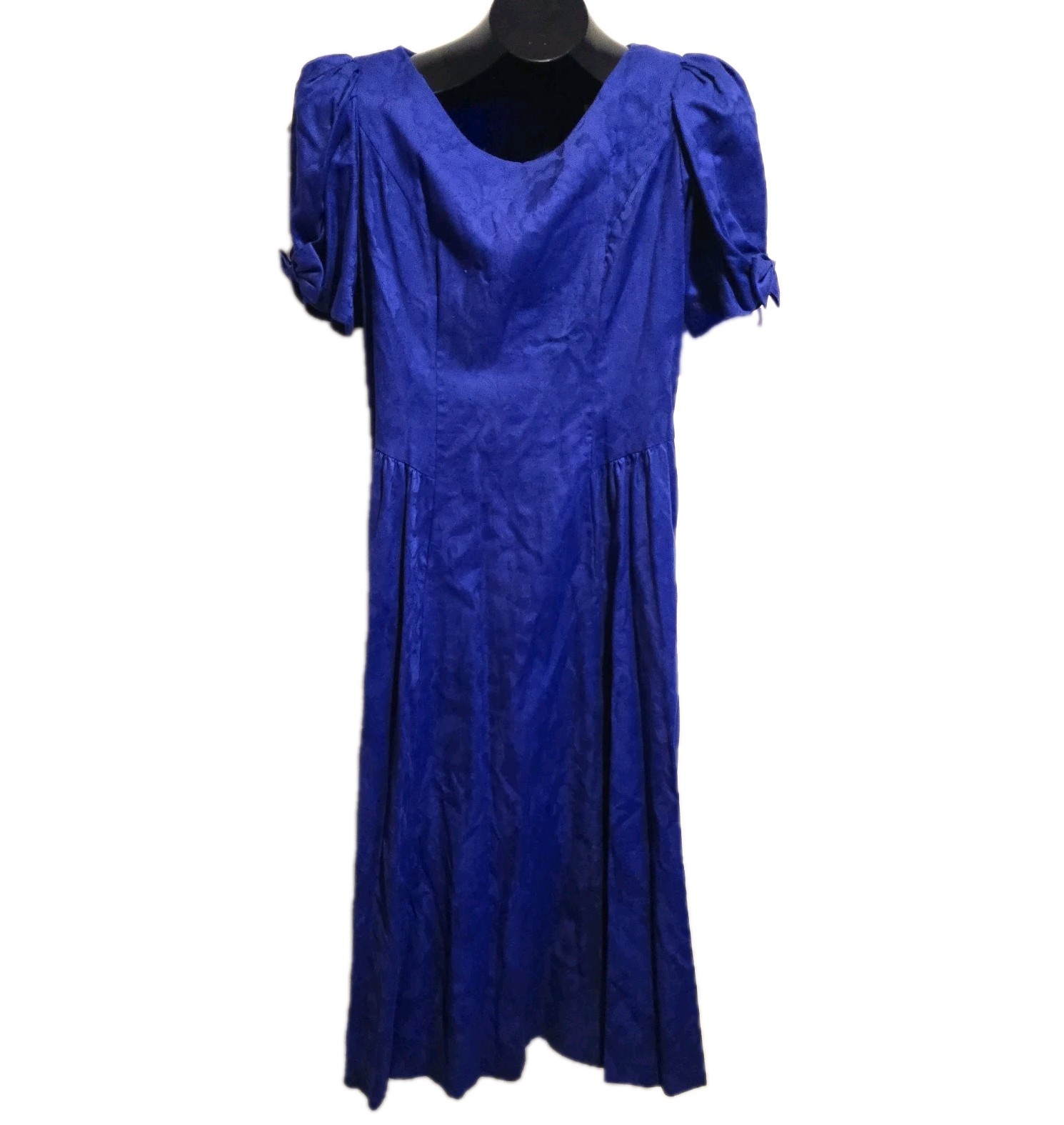 Lanz Originals Vintage Women’s Blue Cottagecore Floral Patterned Dress USA Made