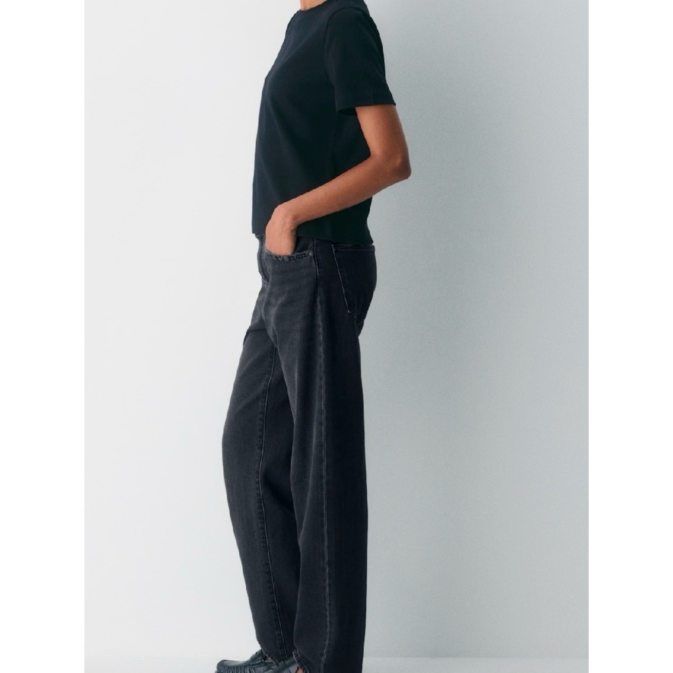 Denim Forum The ’90s Marlo Hi-Rise Baggy Jean size 25