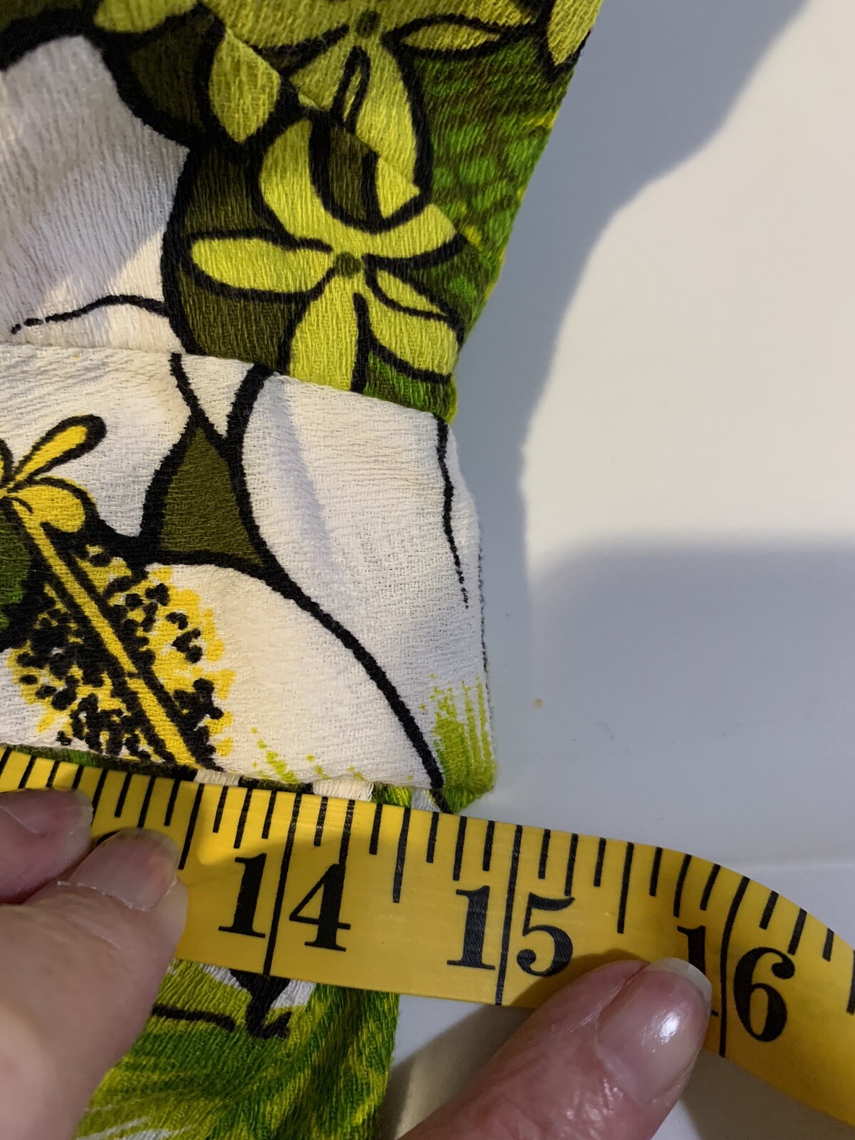 ❤️Vintage HAWAII NEI Hawaiian 70’s HONOLULU Lime Green Hibiscus Floral Dress